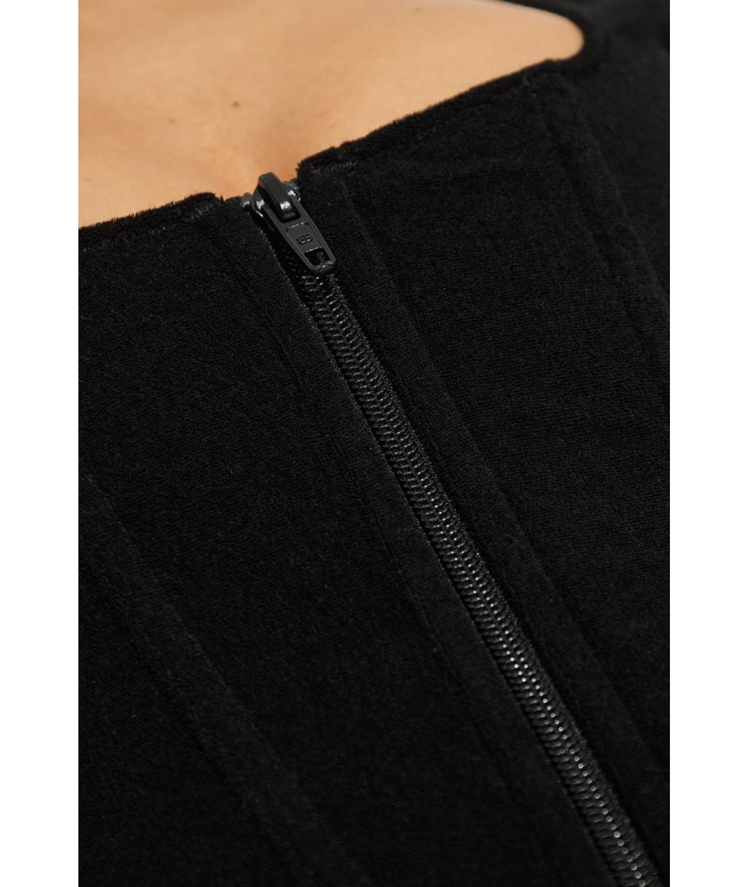 BALENCIAGA Черная хлопковая майка, фото 4