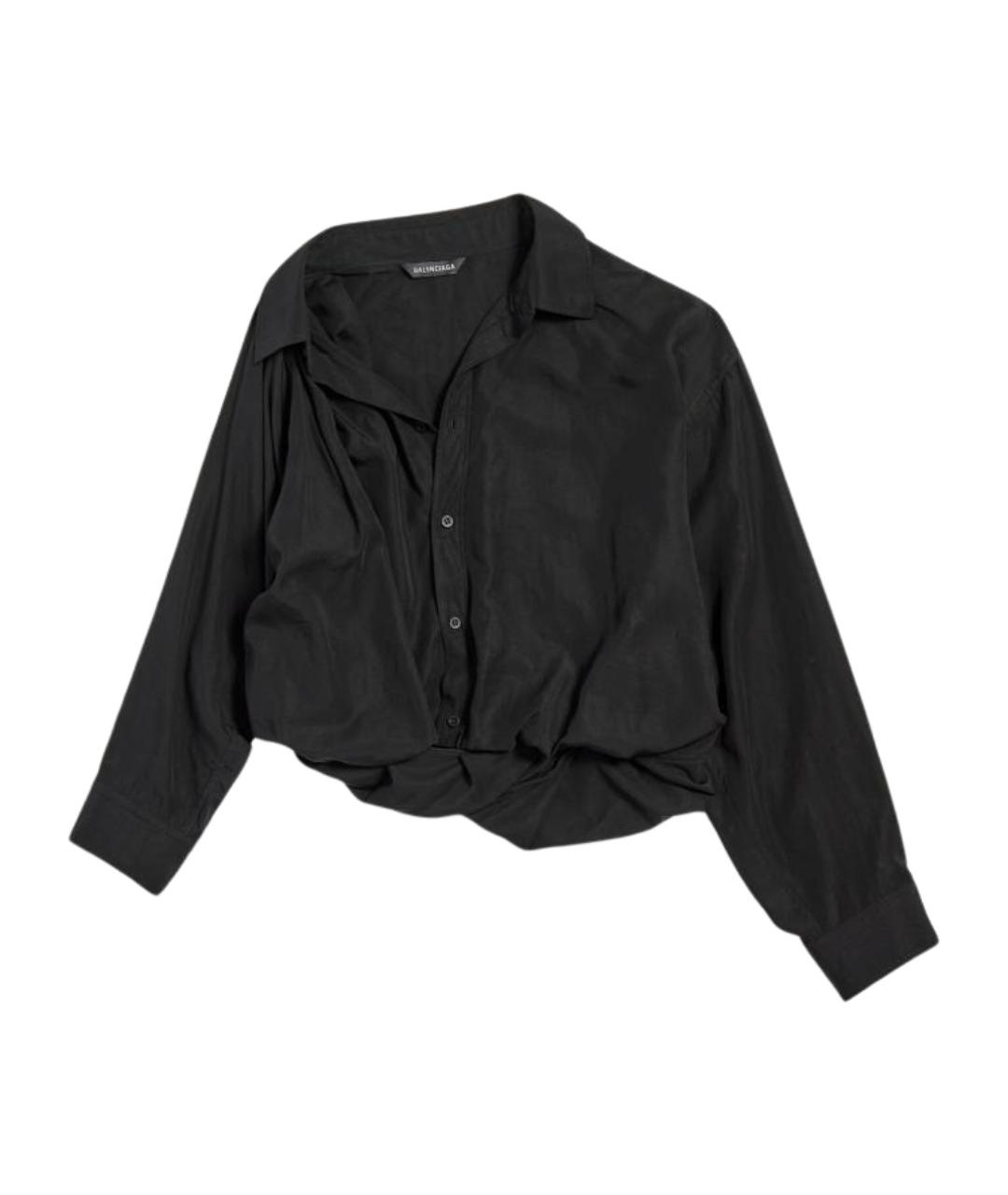 BALENCIAGA Черная рубашка, фото 1