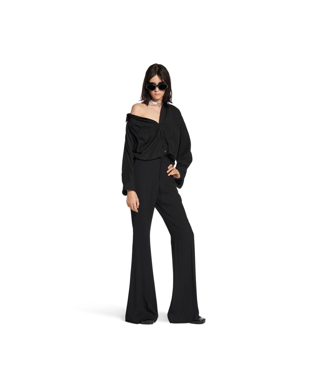 BALENCIAGA Черная рубашка, фото 2