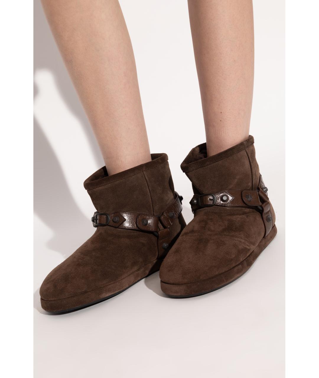 BALENCIAGA Коричневые ботинки, фото 2