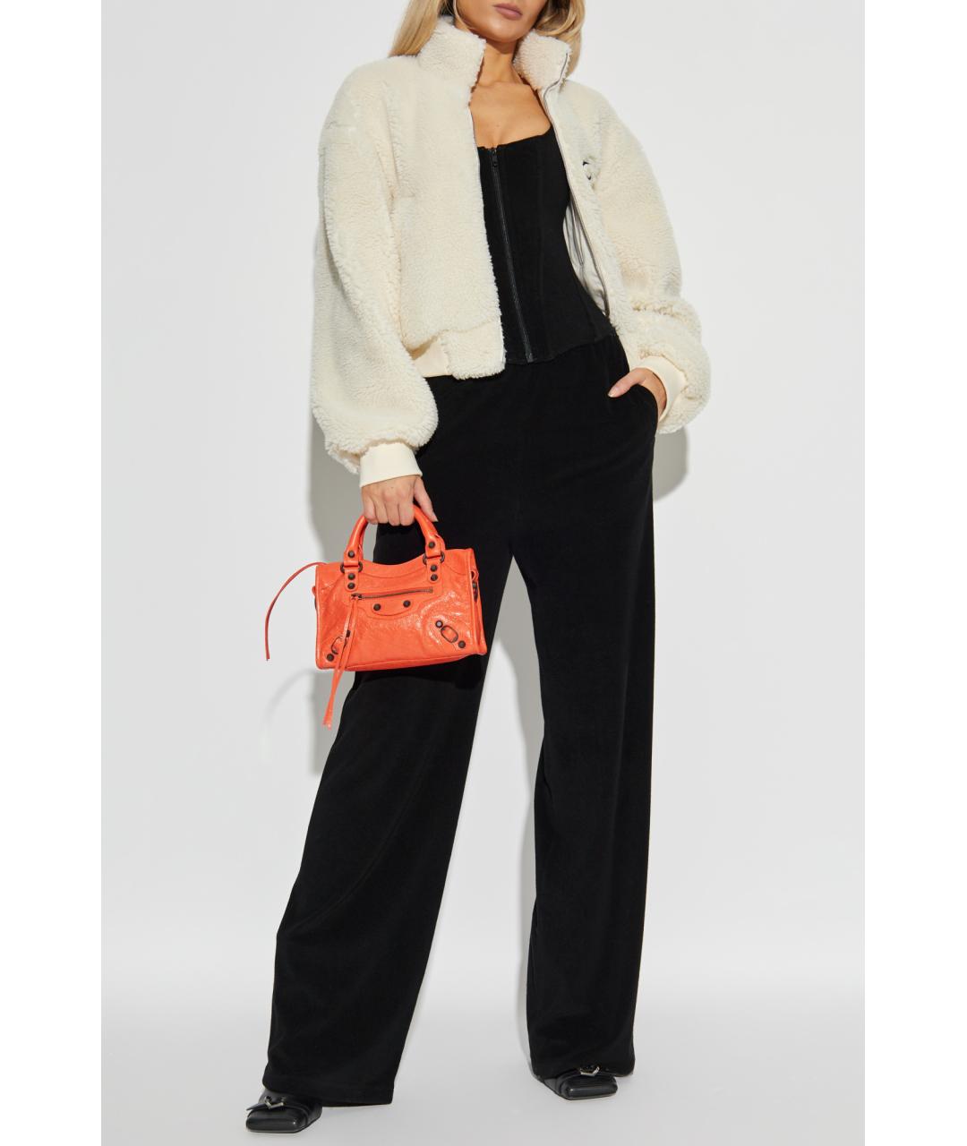 BALENCIAGA Черные хлопковые прямые брюки, фото 2