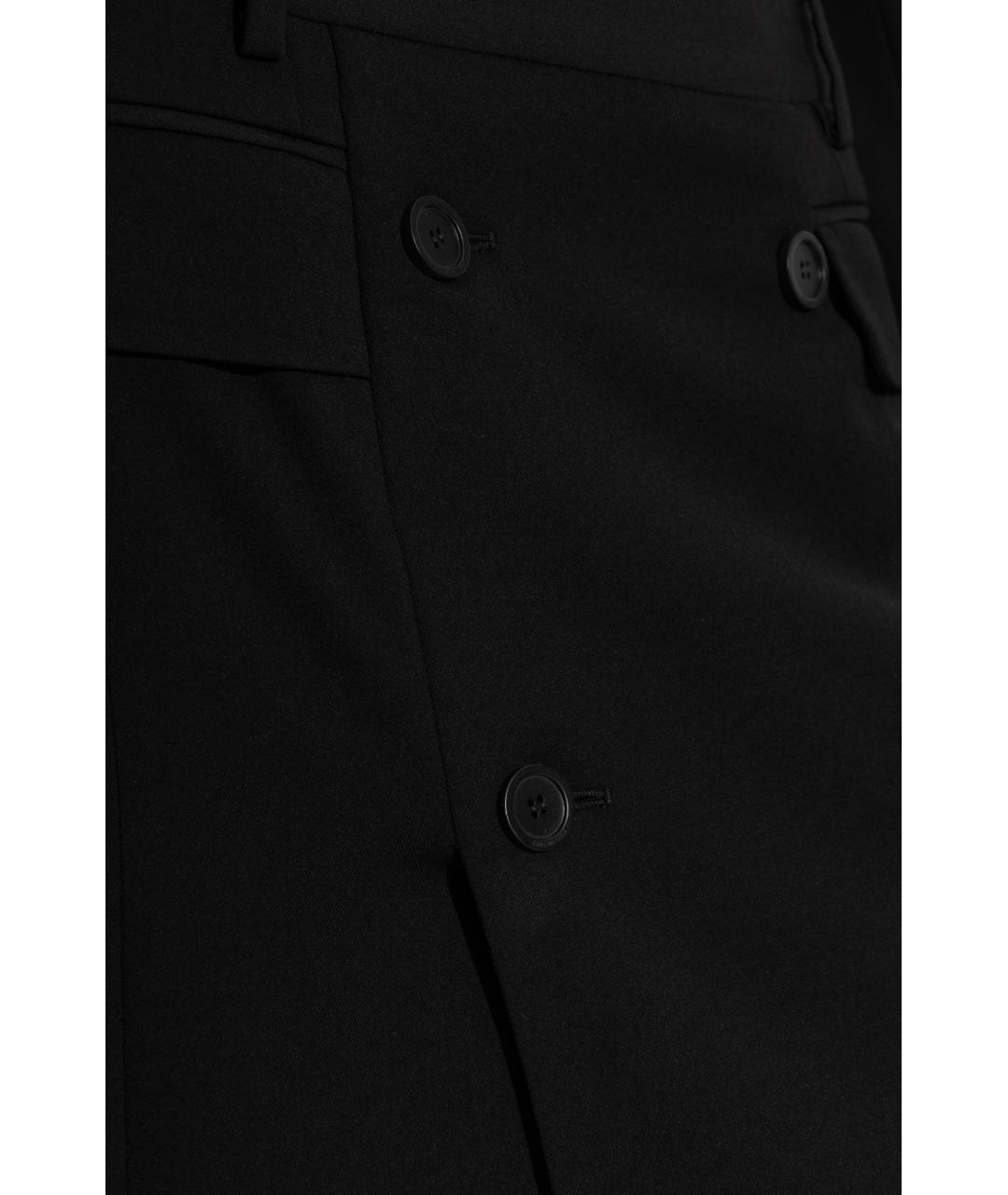 BALENCIAGA Черная вискозная юбка миди, фото 5