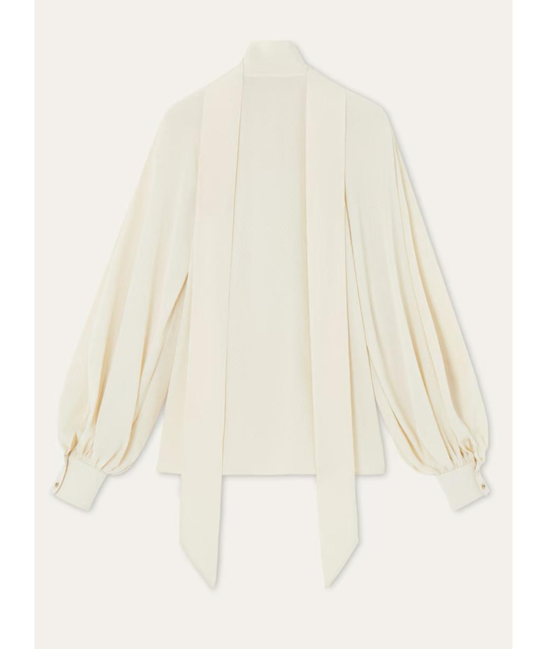 LORO PIANA Бежевая шелковая рубашка, фото 2