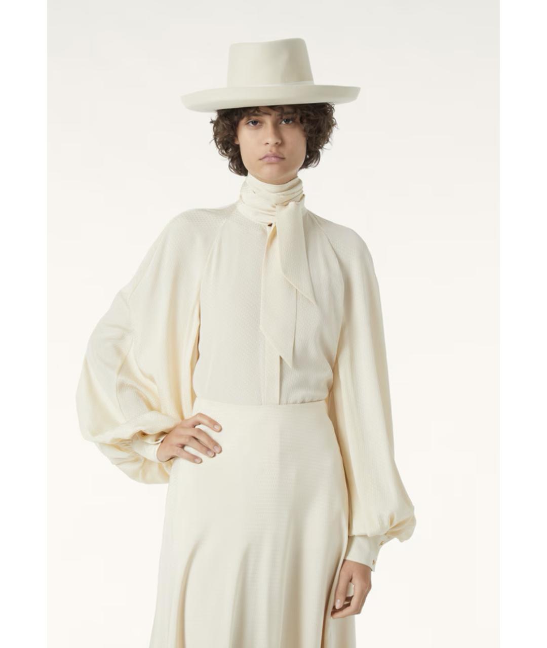 LORO PIANA Бежевая шелковая рубашка, фото 4