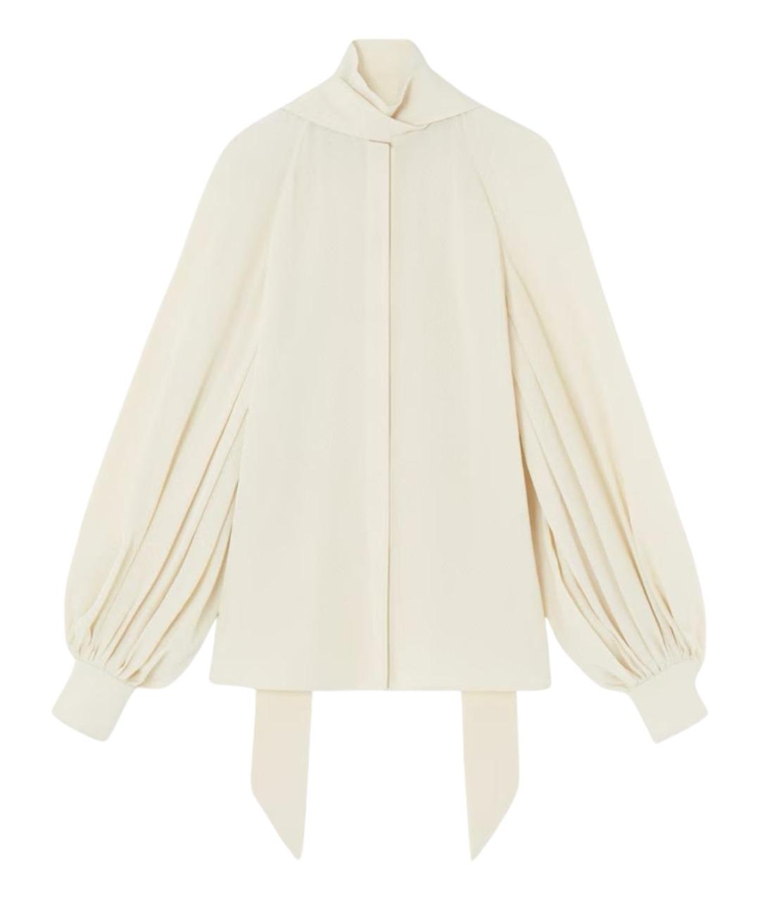 LORO PIANA Бежевая шелковая рубашка, фото 1