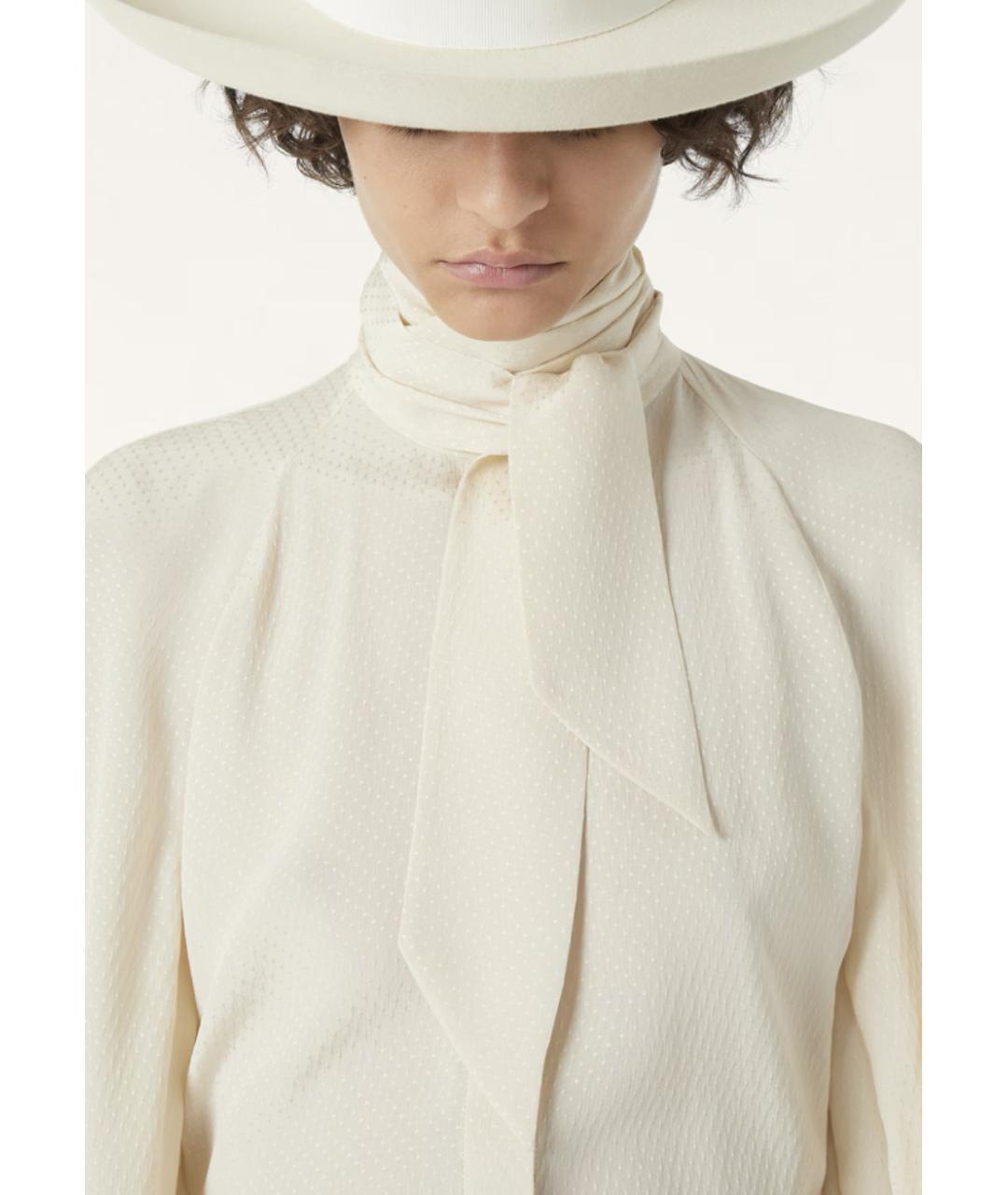 LORO PIANA Бежевая шелковая рубашка, фото 6