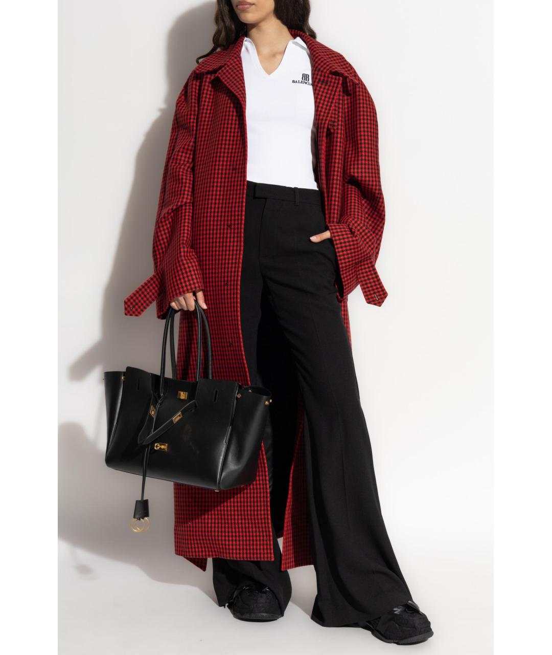 BALENCIAGA Красное хлопковое пальто, фото 2