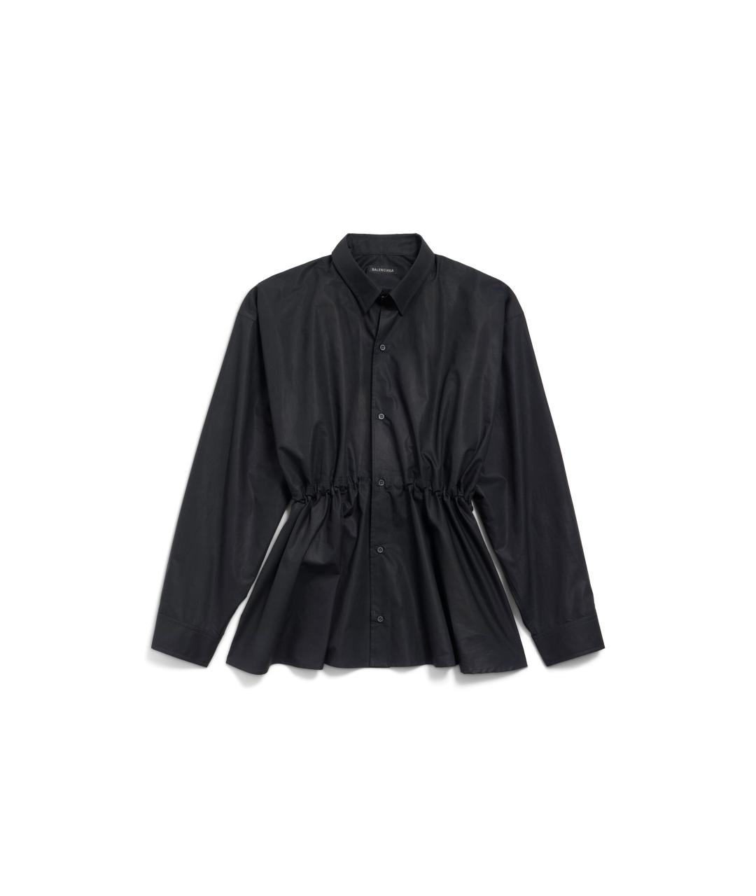 BALENCIAGA Черная хлопковая рубашка, фото 6