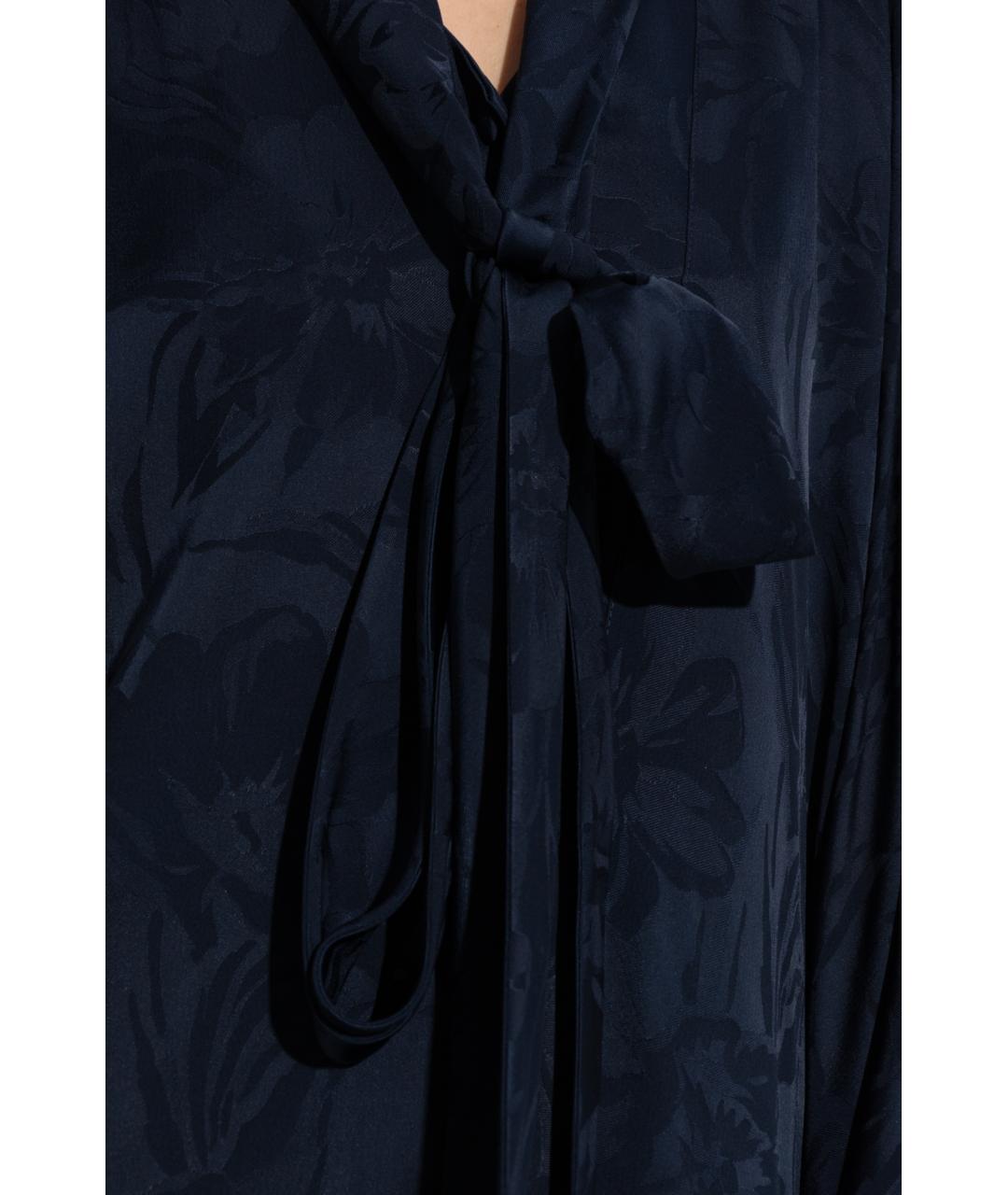 BALENCIAGA Синее вискозное платье, фото 5