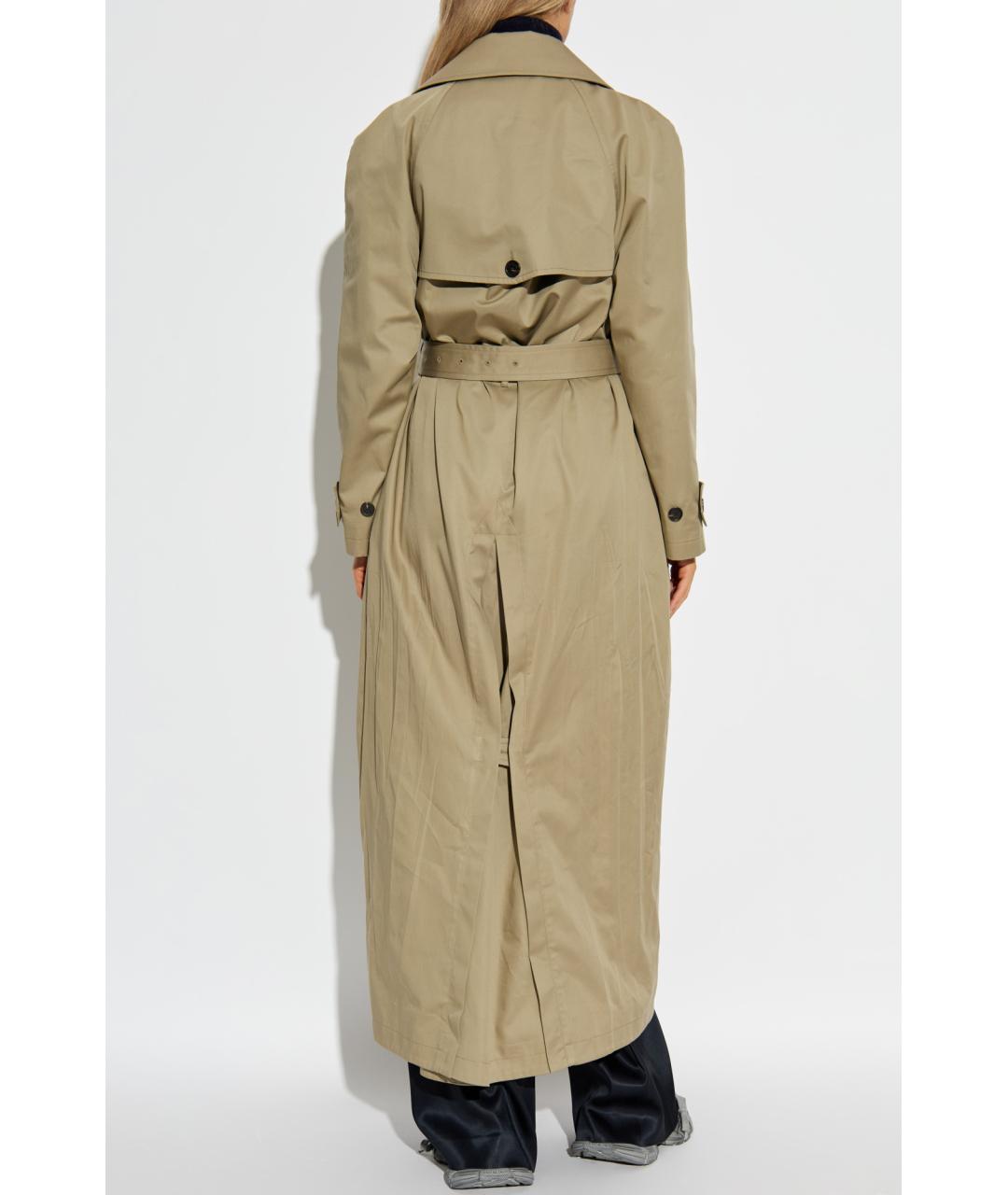 BALENCIAGA Бежевый хлопковый тренч/плащ, фото 4