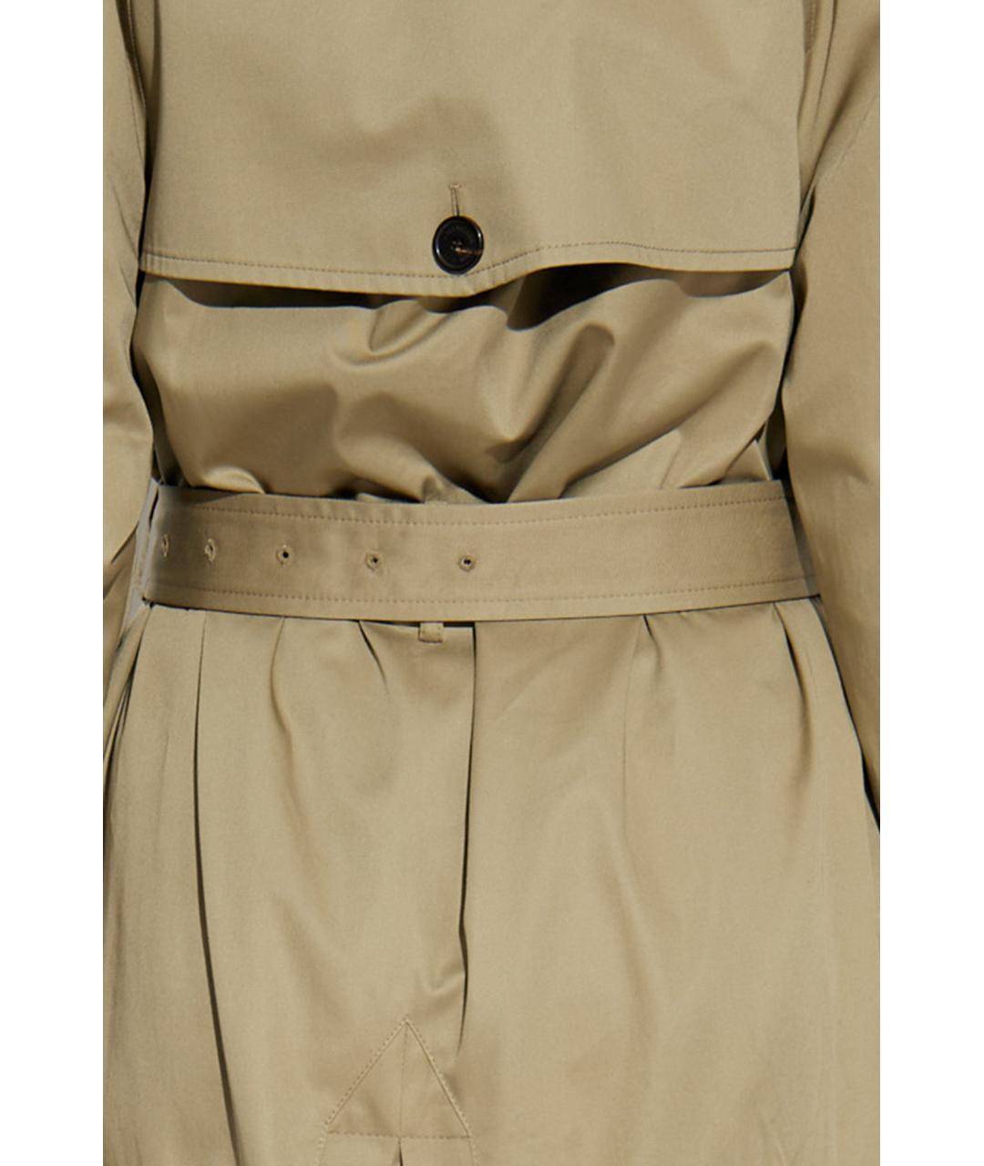 BALENCIAGA Бежевый хлопковый тренч/плащ, фото 5