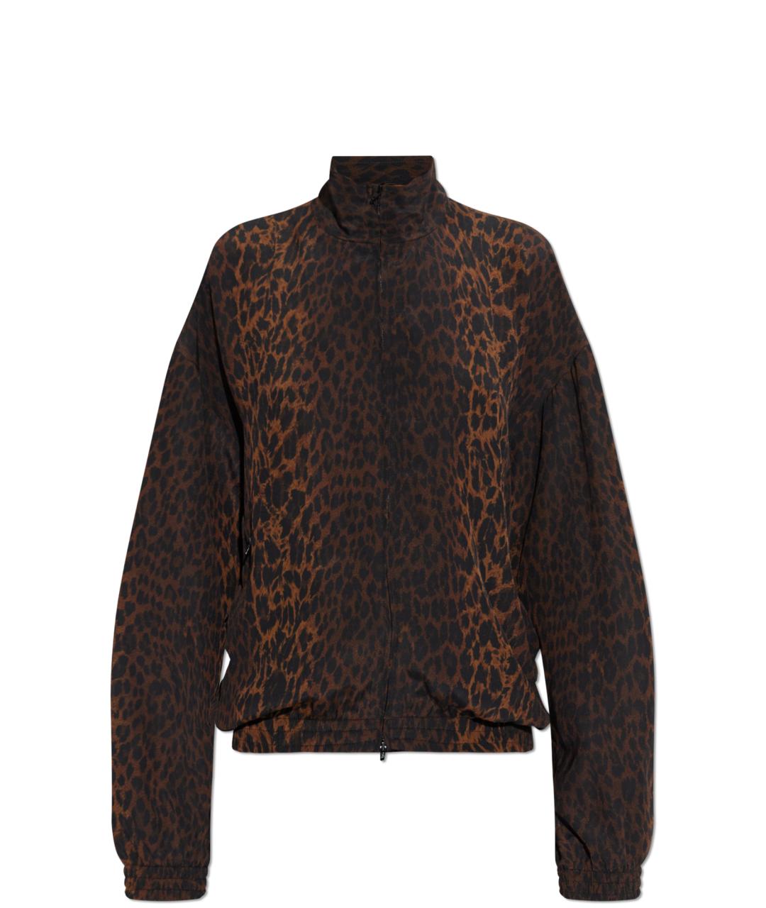 BALENCIAGA Коричневая шелковая блузы, фото 1