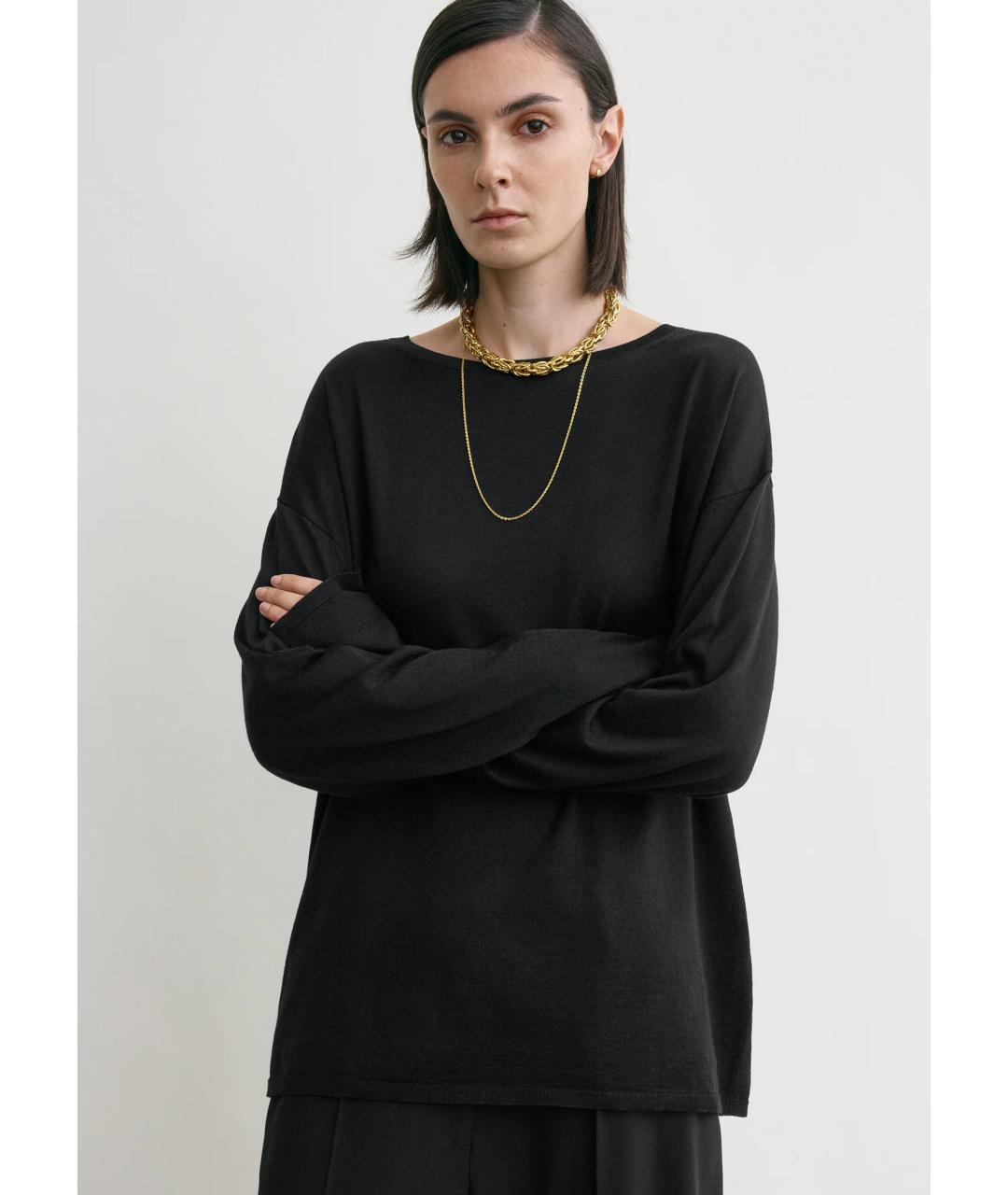 TOTEME Черный шерстяной джемпер / свитер, фото 5