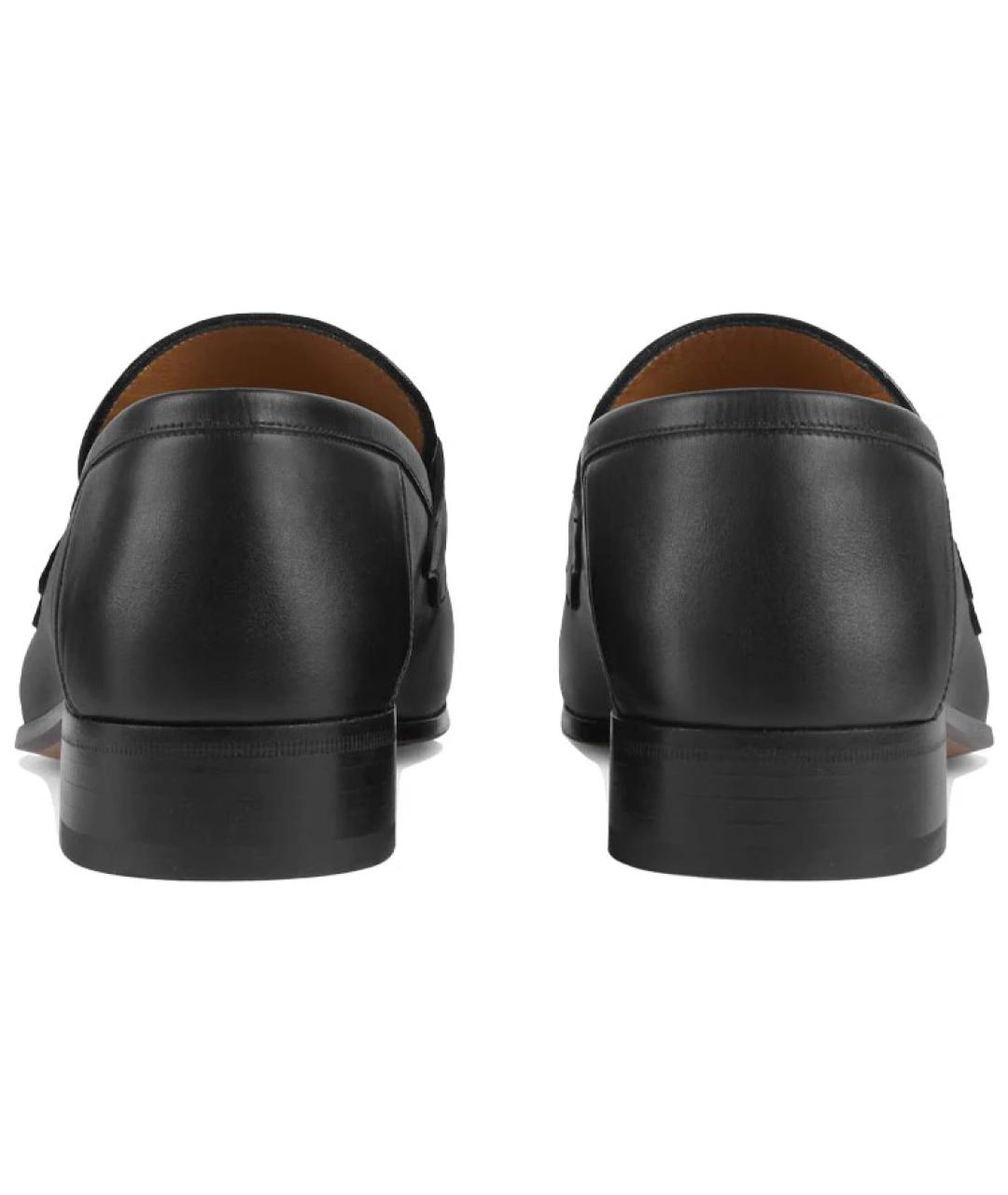 GUCCI Черные кожаные лоферы, фото 4