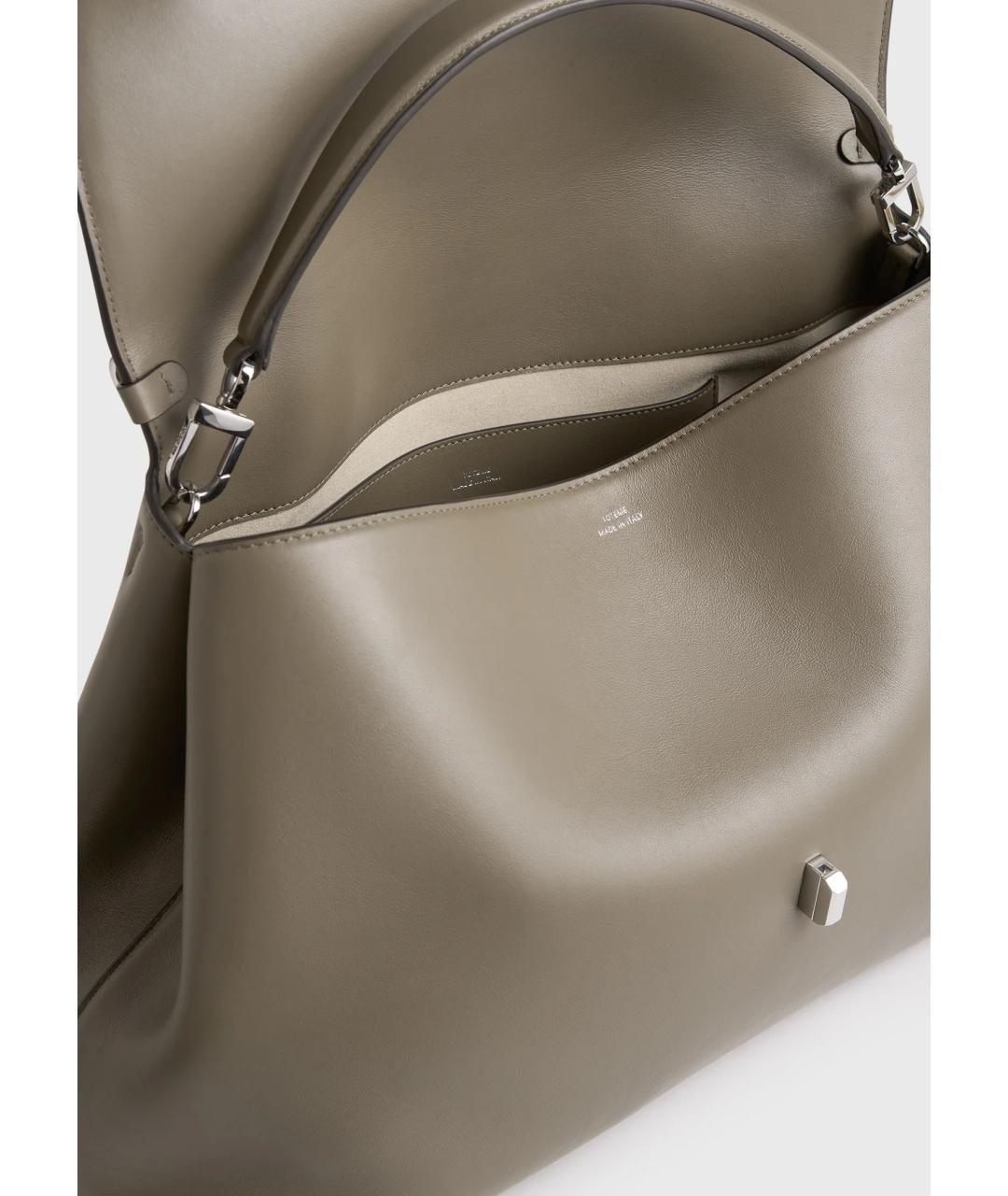 TOTEME Хаки кожаная сумка через плечо, фото 2