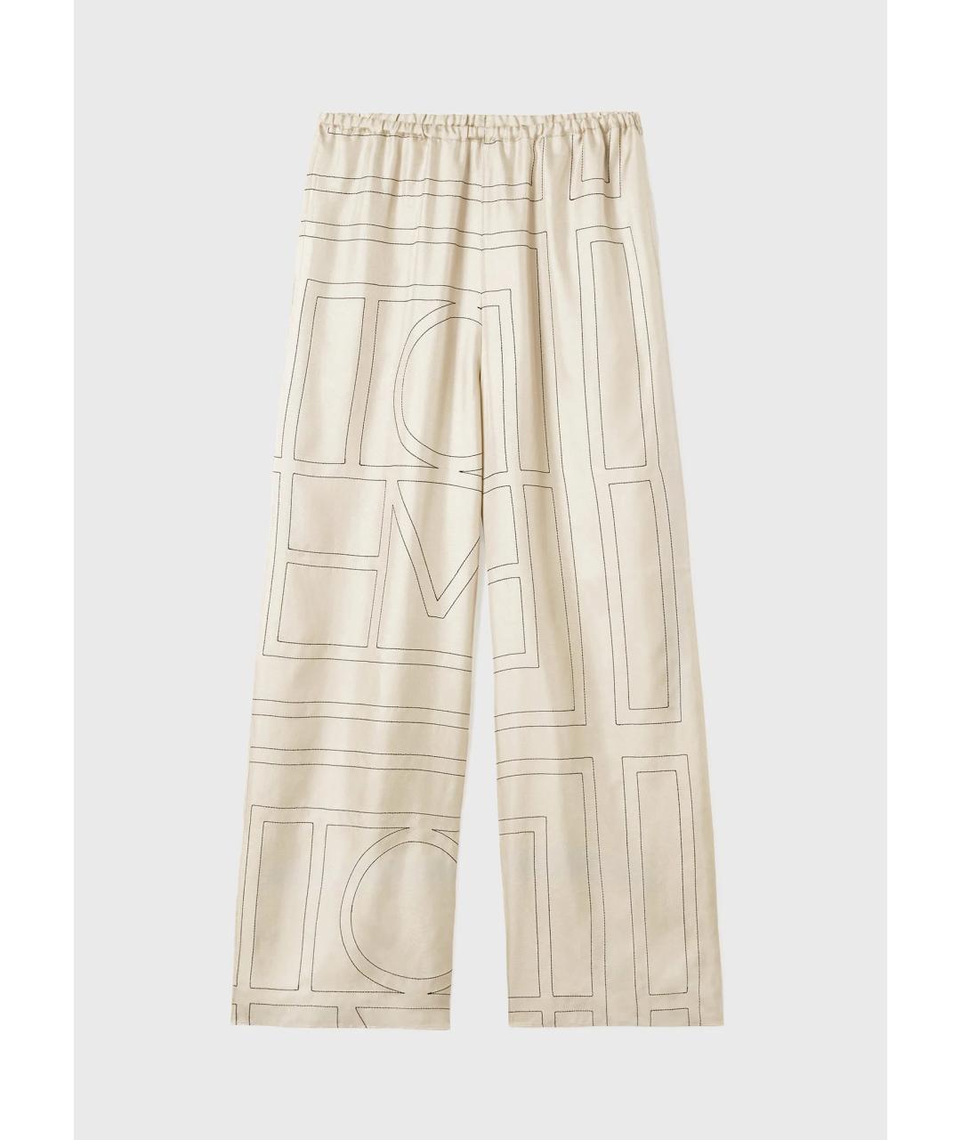 TOTEME Белый шелковый костюм с брюками, фото 2