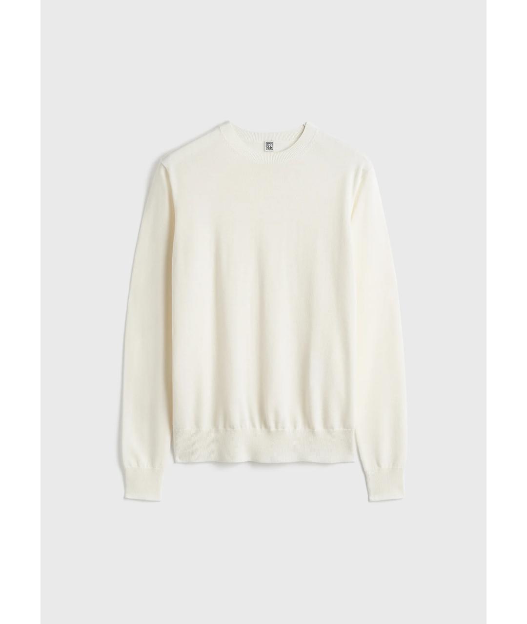 TOTEME Белый шерстяной джемпер / свитер, фото 6