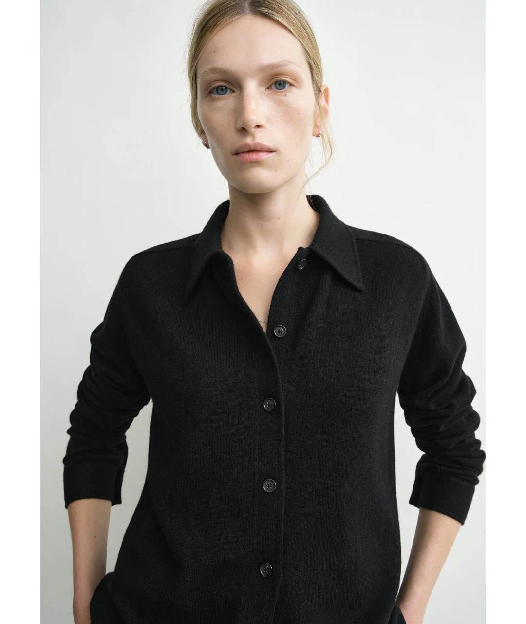 TOTEME Черный кашемировый кардиган, фото 5