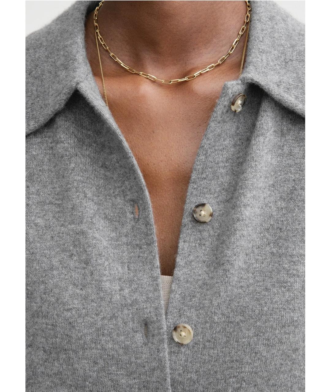 TOTEME Серый кашемировый кардиган, фото 5