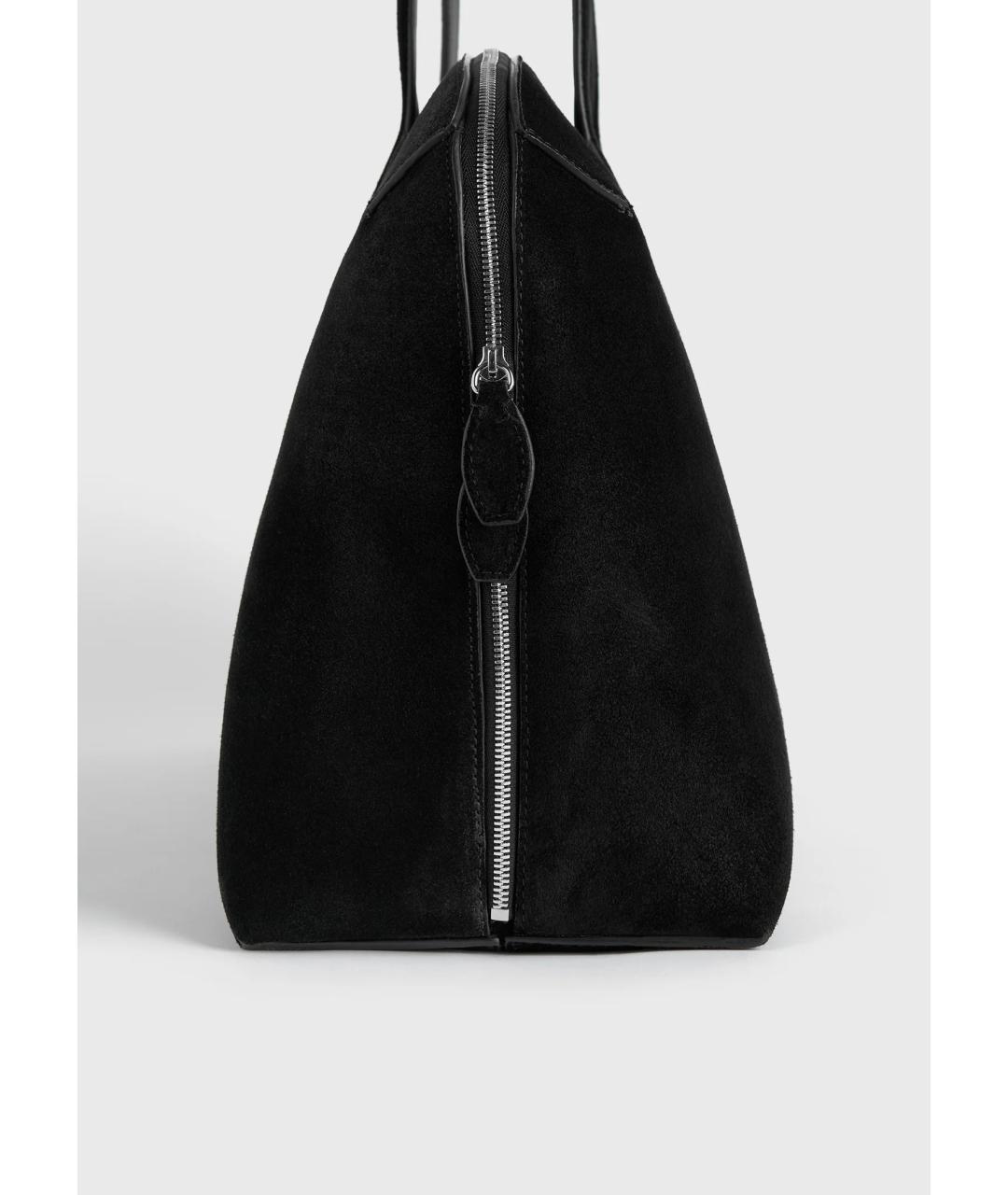 TOTEME Черная кожаная сумка тоут, фото 3