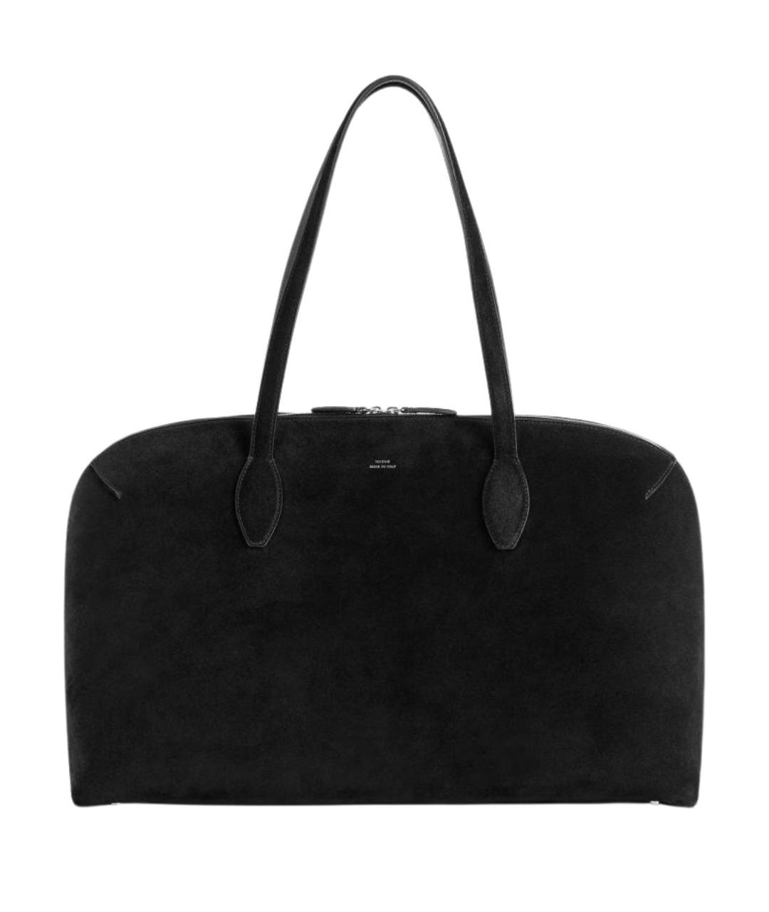 TOTEME Черная кожаная сумка тоут, фото 1