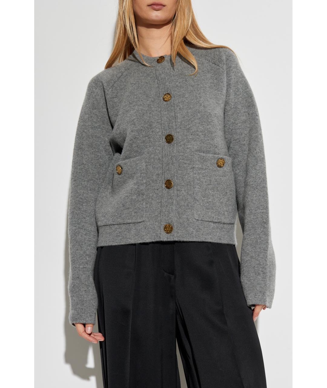 TOTEME Серый кашемировый кардиган, фото 2