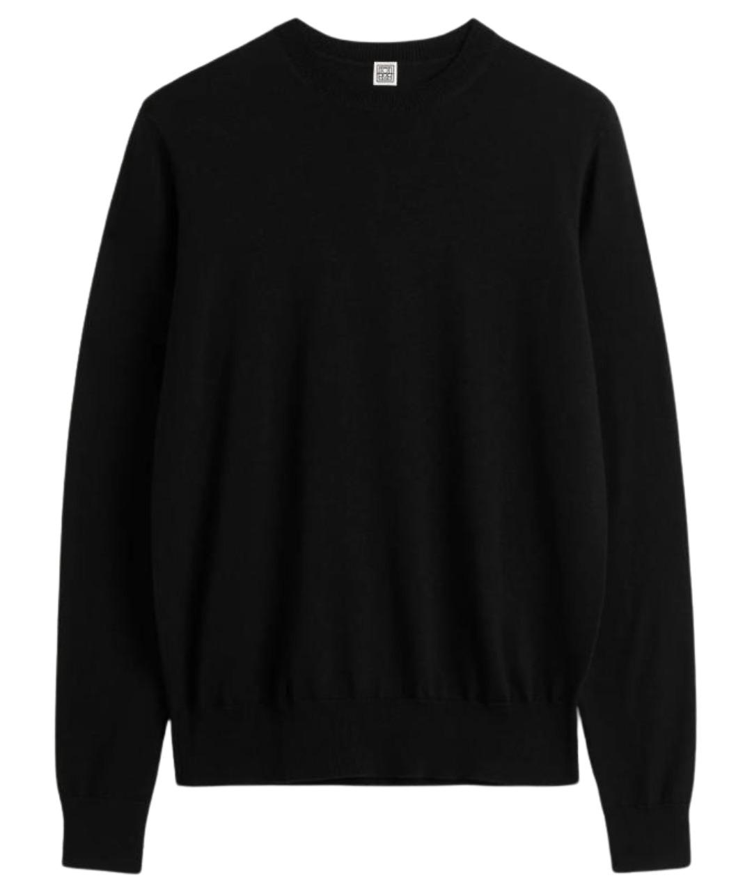 TOTEME Черный шерстяной джемпер / свитер, фото 1