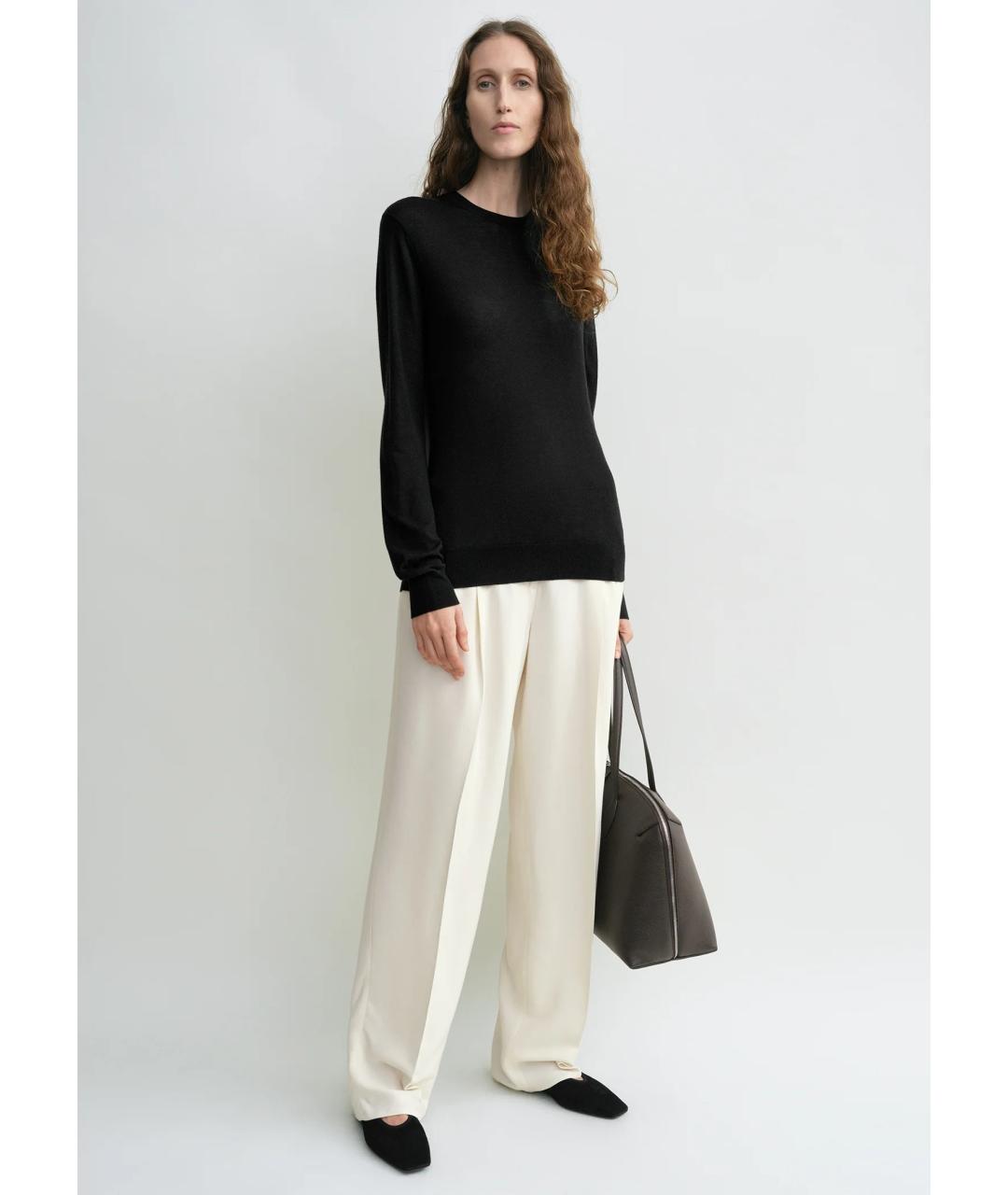 TOTEME Черный шерстяной джемпер / свитер, фото 3