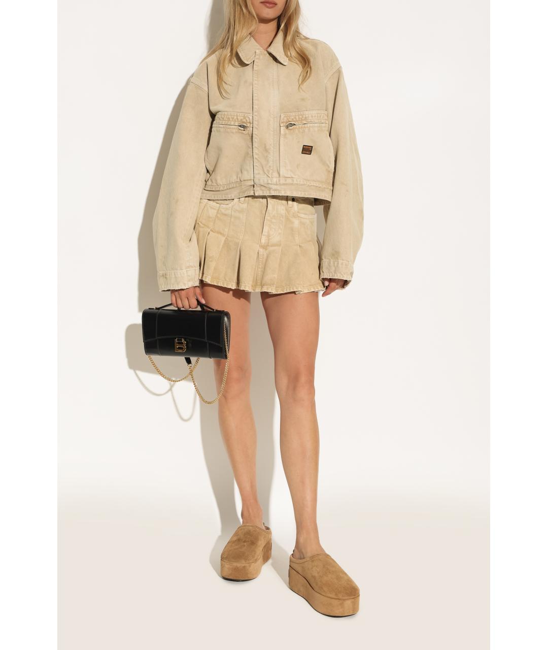 BALENCIAGA Коричневые синтетические мюли, фото 3