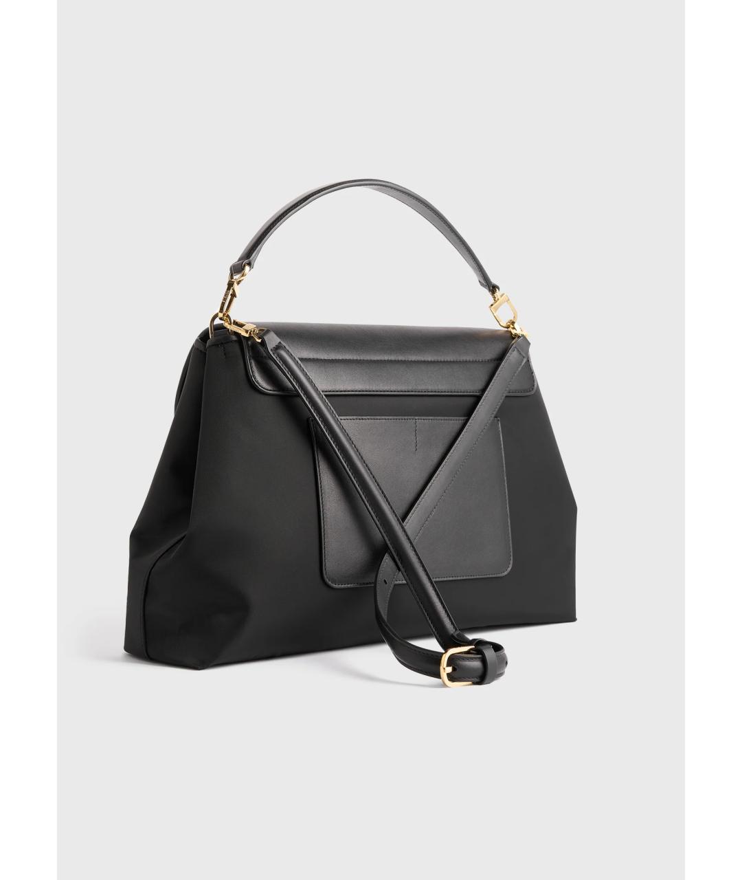 TOTEME Черная кожаная сумка через плечо, фото 2