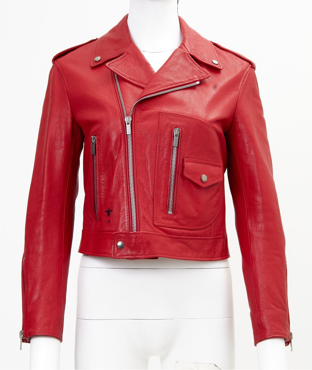 CHRISTIAN DIOR Красная кожаная куртка, фото 7