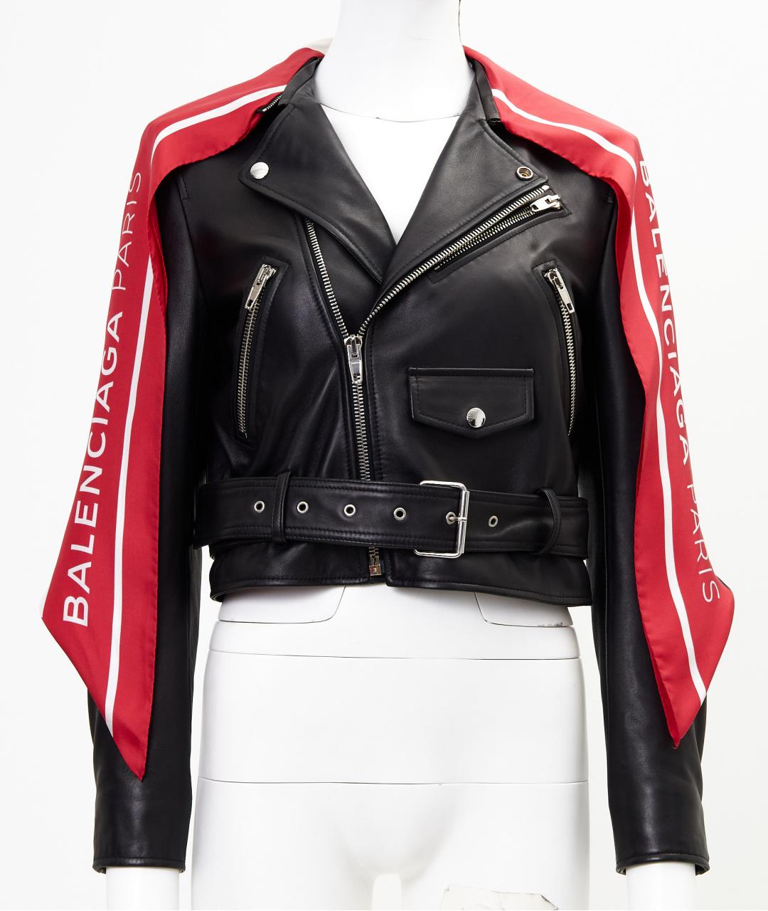 BALENCIAGA Черная кожаная куртка, фото 9