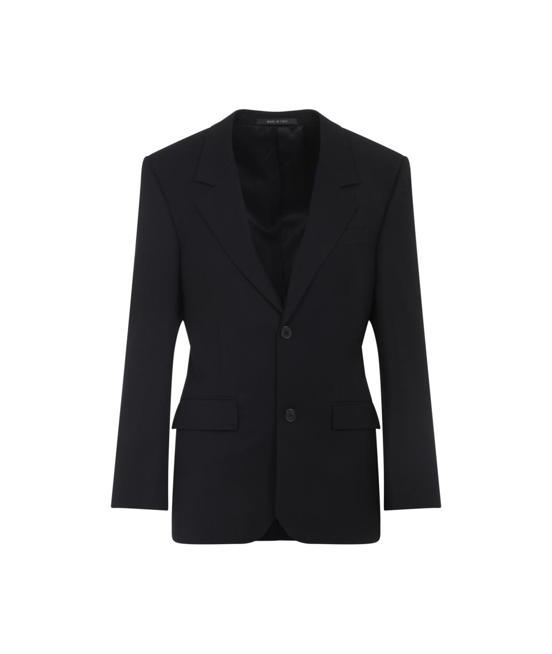 BALENCIAGA Черный хлопковый жакет/пиджак, фото 1