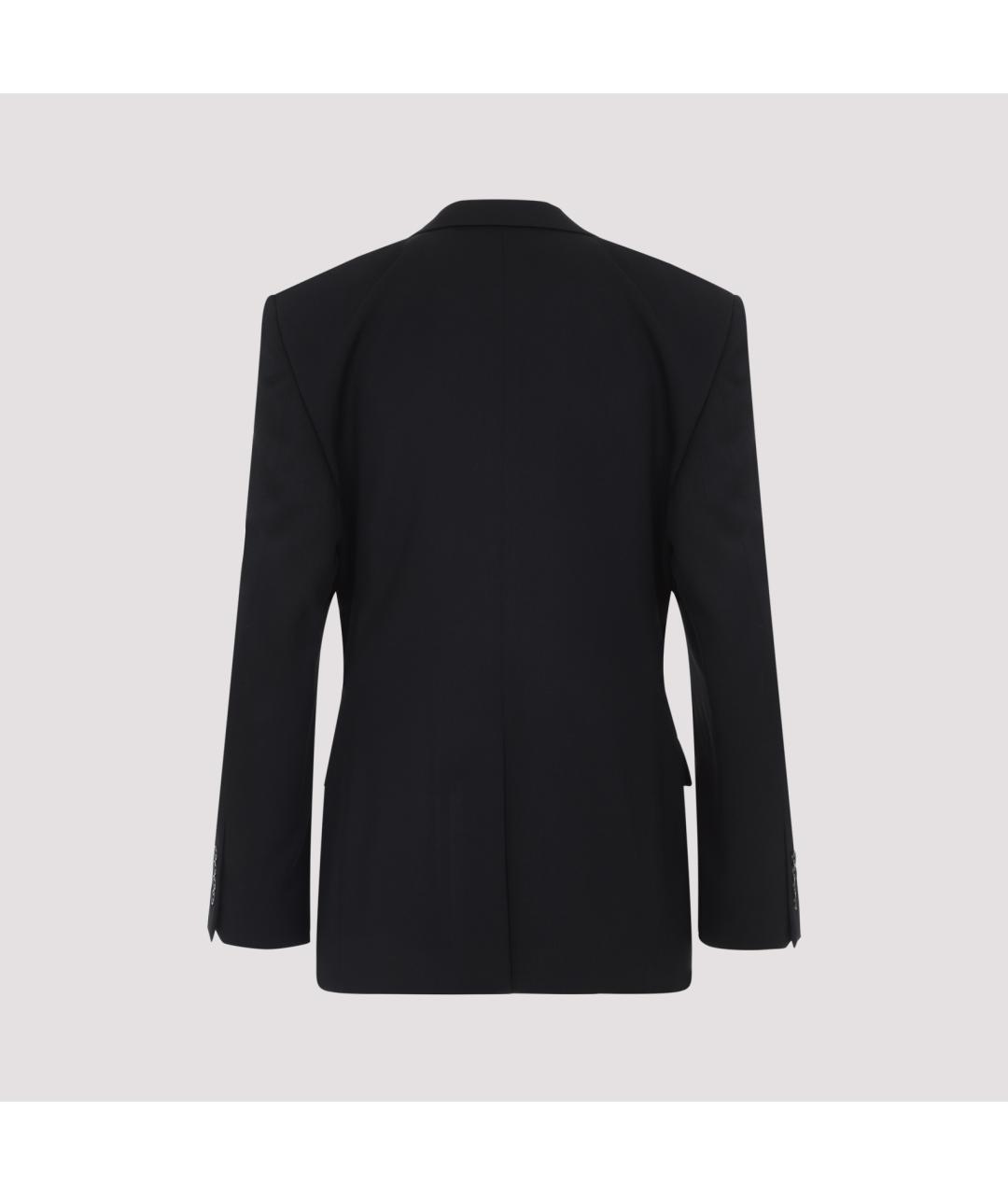 BALENCIAGA Черный хлопковый жакет/пиджак, фото 4