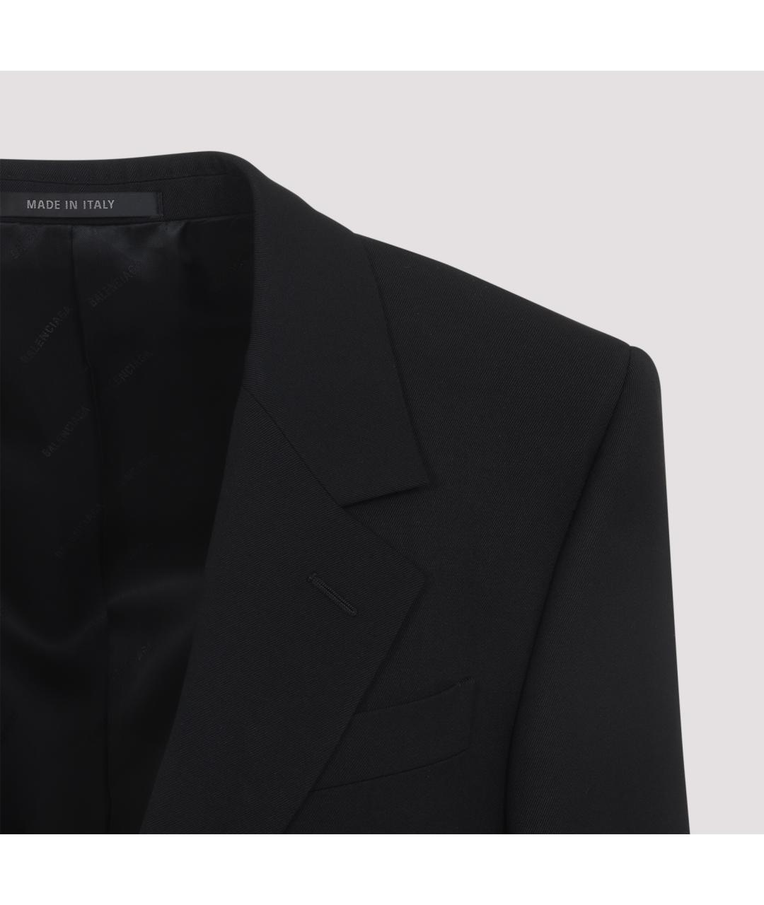 BALENCIAGA Черный хлопковый жакет/пиджак, фото 6