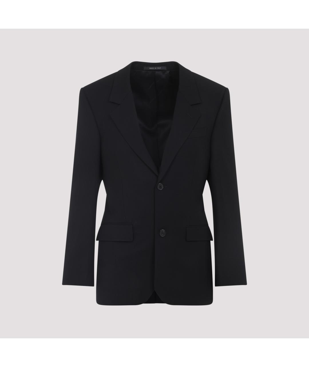 BALENCIAGA Черный хлопковый жакет/пиджак, фото 3