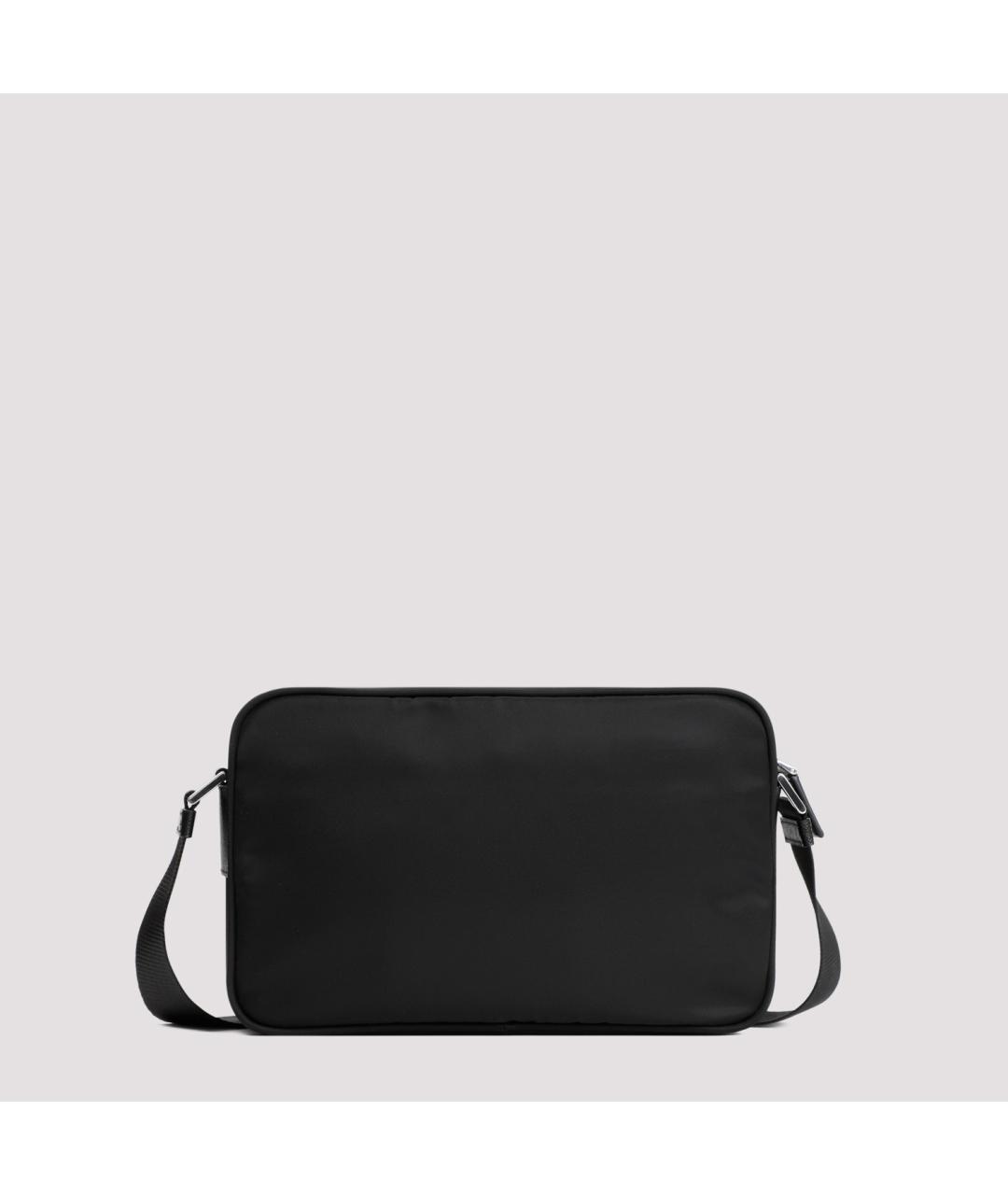 PRADA Черная синтетическая сумка через плечо, фото 4