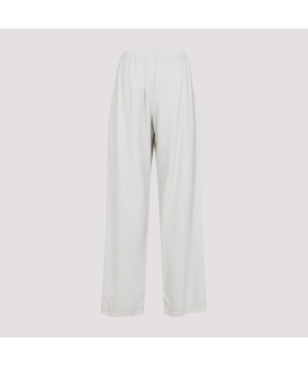 BALENCIAGA Белые прямые брюки, фото 4