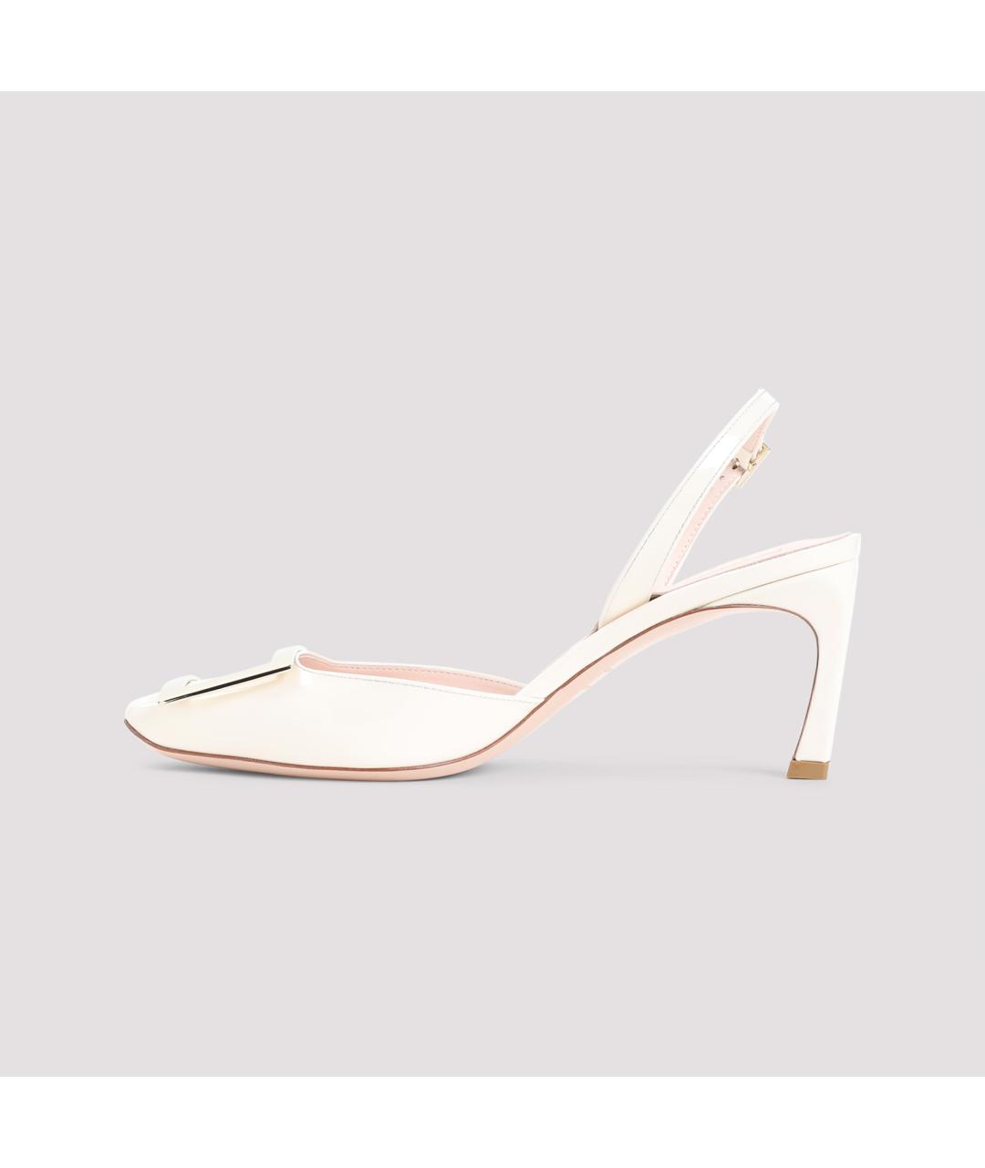 ROGER VIVIER Белые кожаные туфли, фото 2