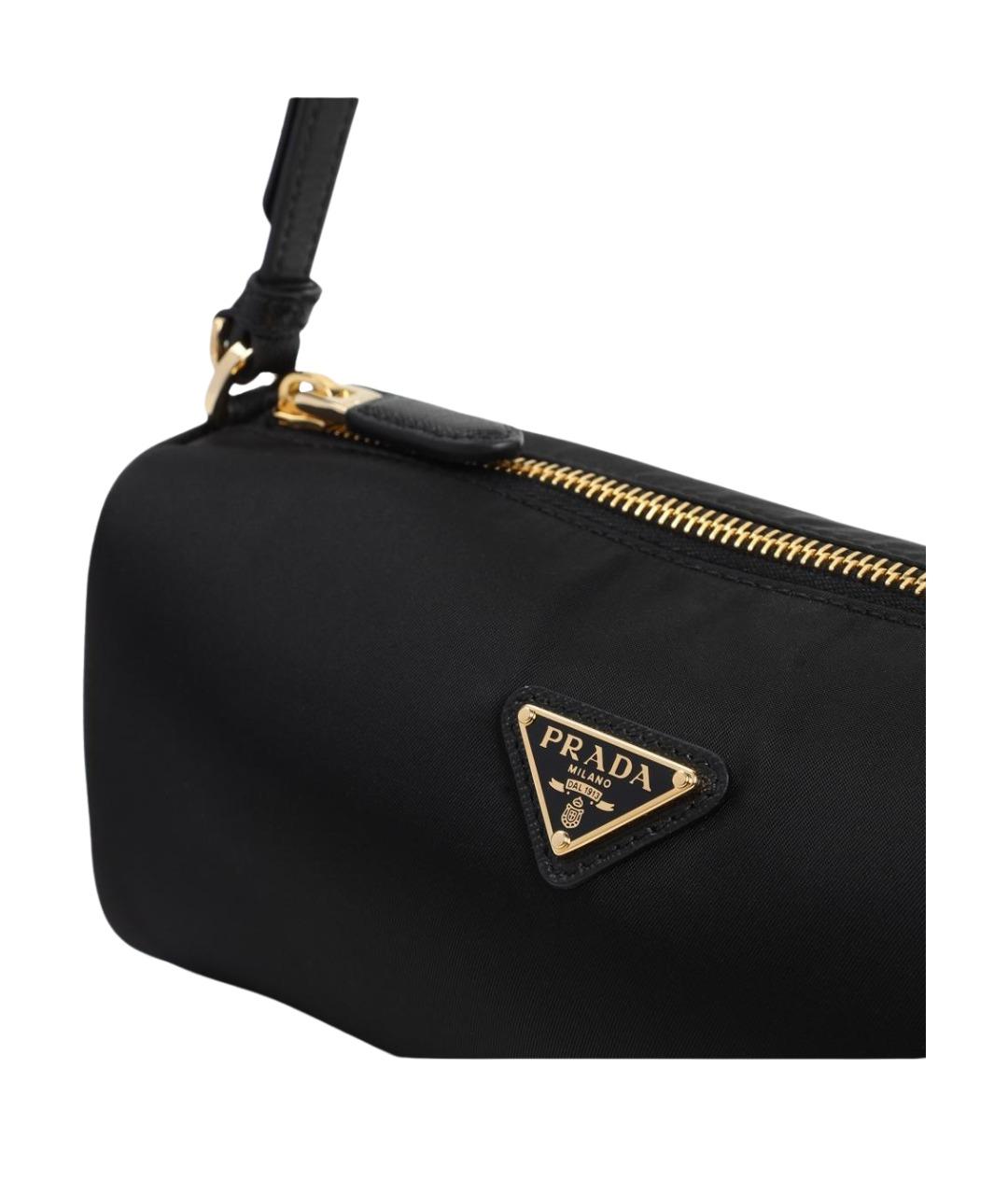 PRADA Черная синтетическая сумка через плечо, фото 3