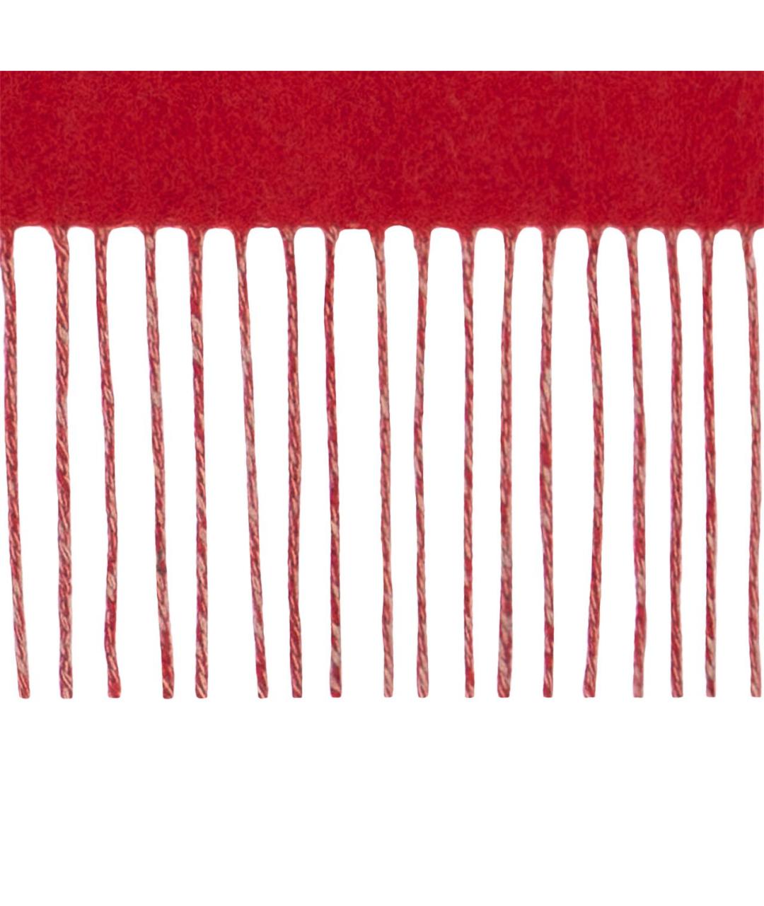 LOUIS VUITTON Красный кашемировый шарф, фото 5