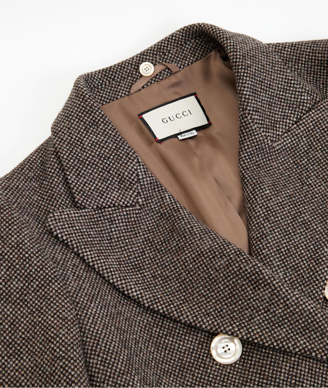 GUCCI Бежевое шерстяное пальто, фото 3