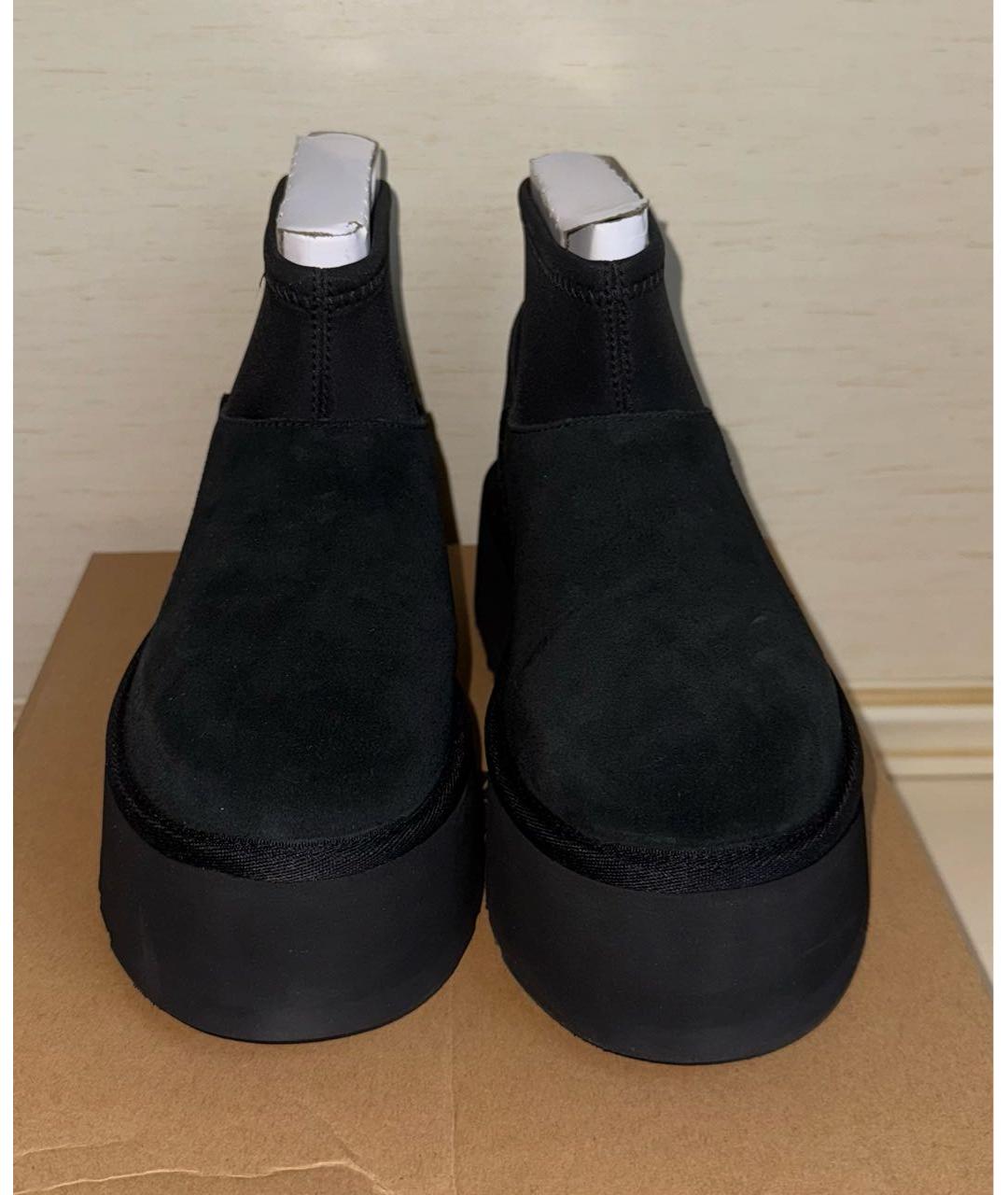 UGG AUSTRALIA Черные замшевые ботинки, фото 2