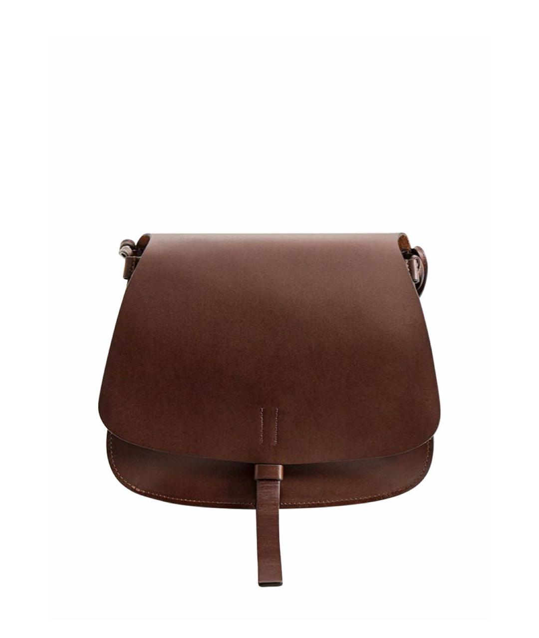 WEEKEND MAX MARA Коричневая кожаная сумка тоут, фото 1