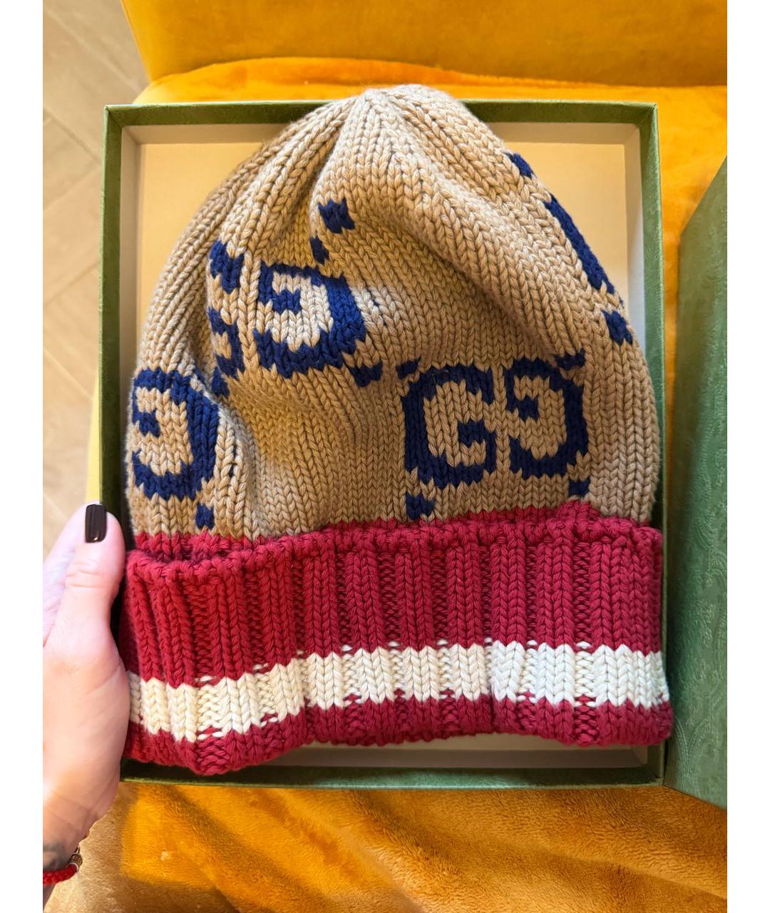 GUCCI Мульти шерстяная шапка, фото 6