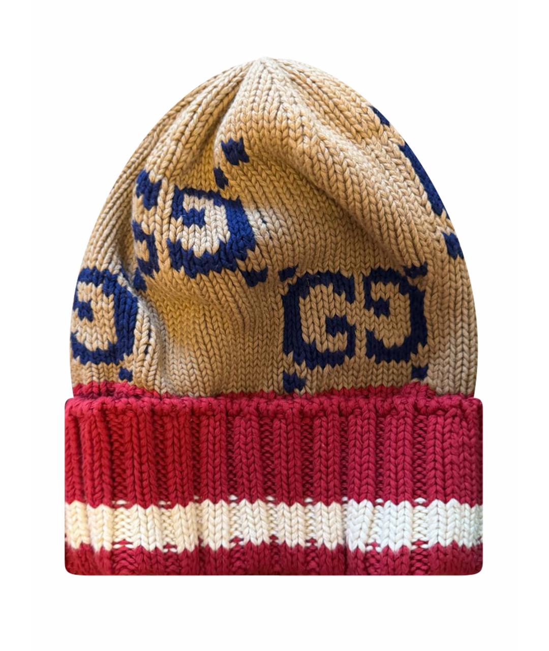 GUCCI Мульти шерстяная шапка, фото 1