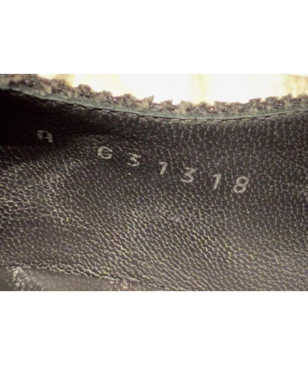 CHANEL Антрацитовые текстильные туфли, фото 5