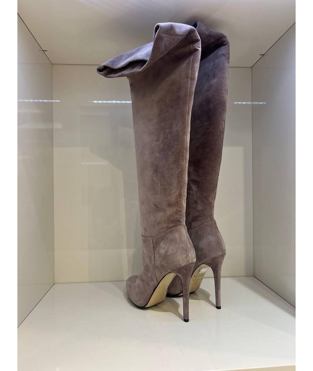 LE SILLA Бежевые замшевые сапоги, фото 3