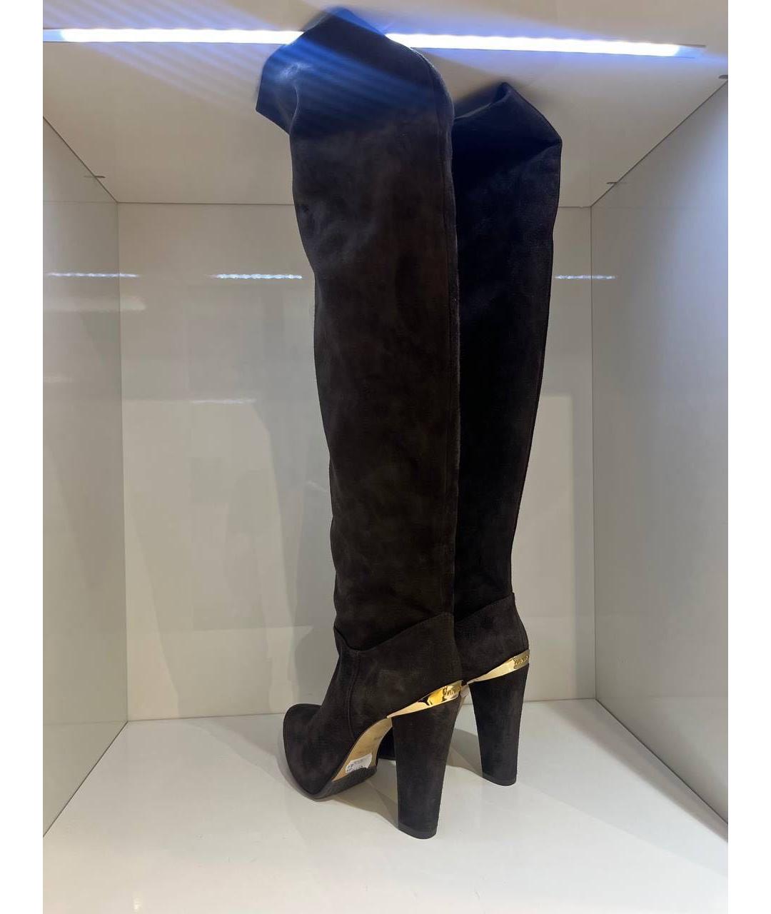 LE SILLA Коричневые замшевые сапоги, фото 3