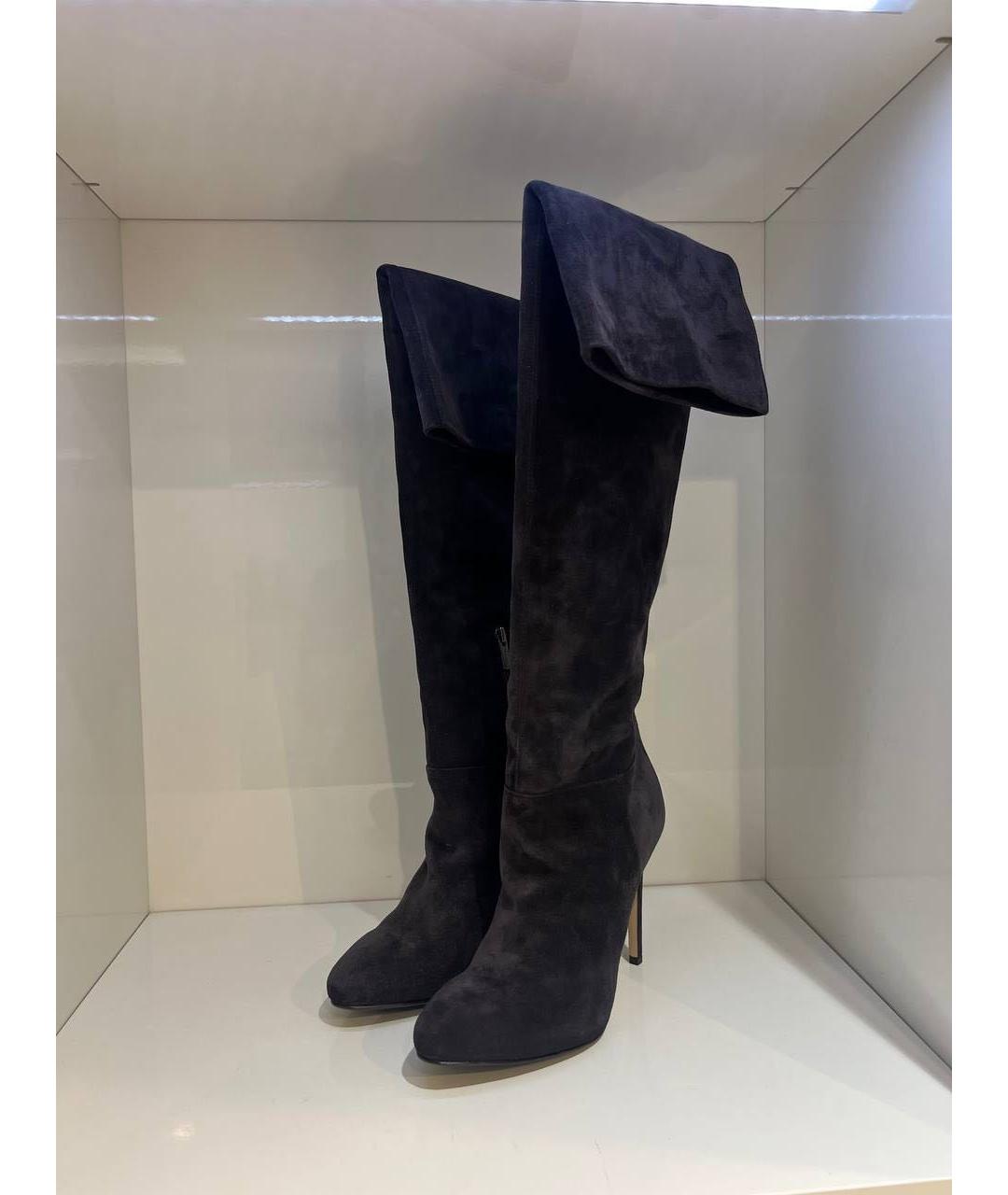 LE SILLA Черные замшевые сапоги, фото 2